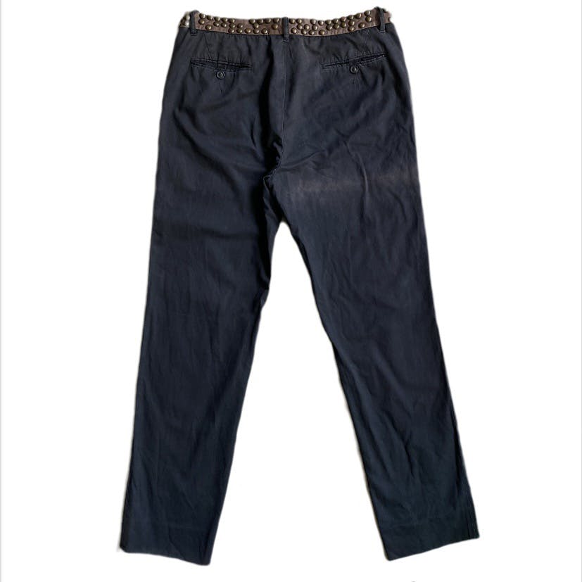 SS07 Rivet Studded Leather Waist Pants - 4