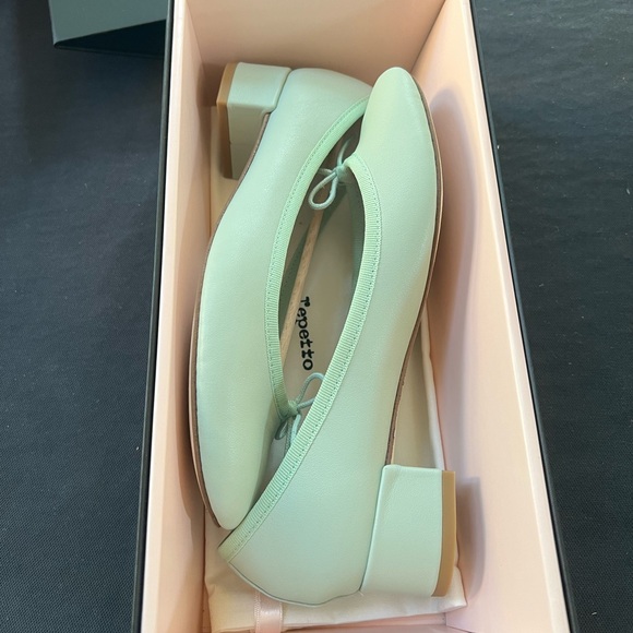 Repetto Camille Ballet Flat Heels Aqua Green EU 36 - 10