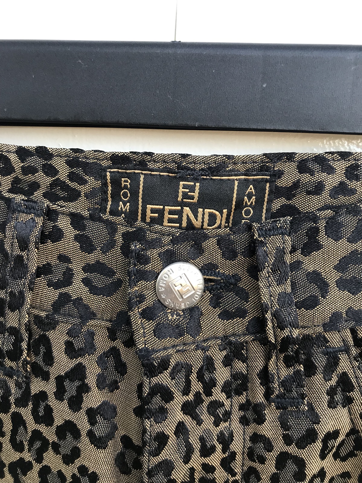 Authentic Fendi Leopard Print Trousers Pants - 10