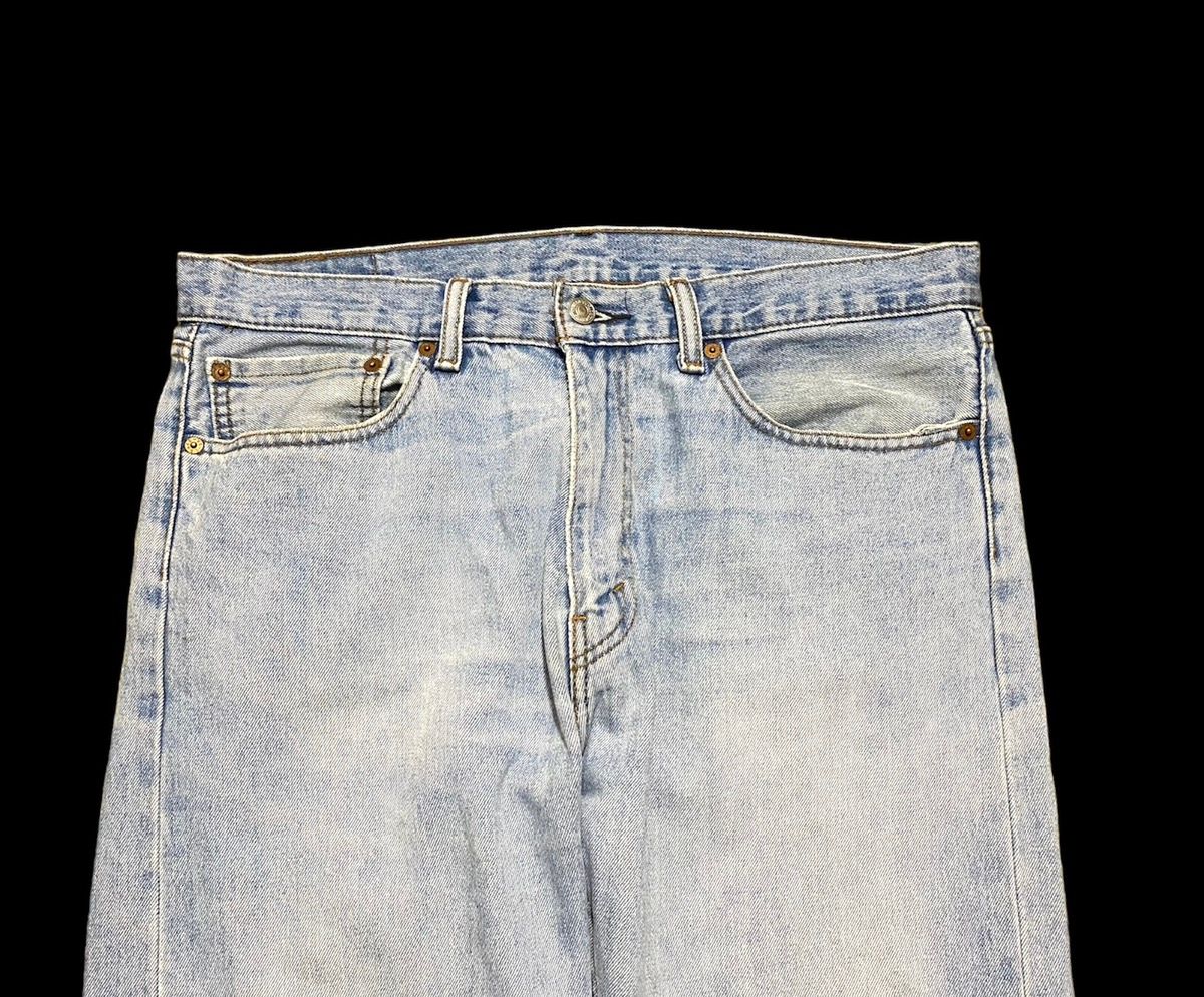 Levis 505 Jeans 90s Light Blue Denim Red Tab Vintage W36 L30 - 6
