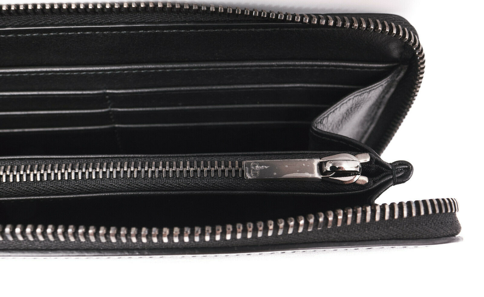 Dior Homme Black Leather Zip Wallet From 'SCUFF' Collection - 7