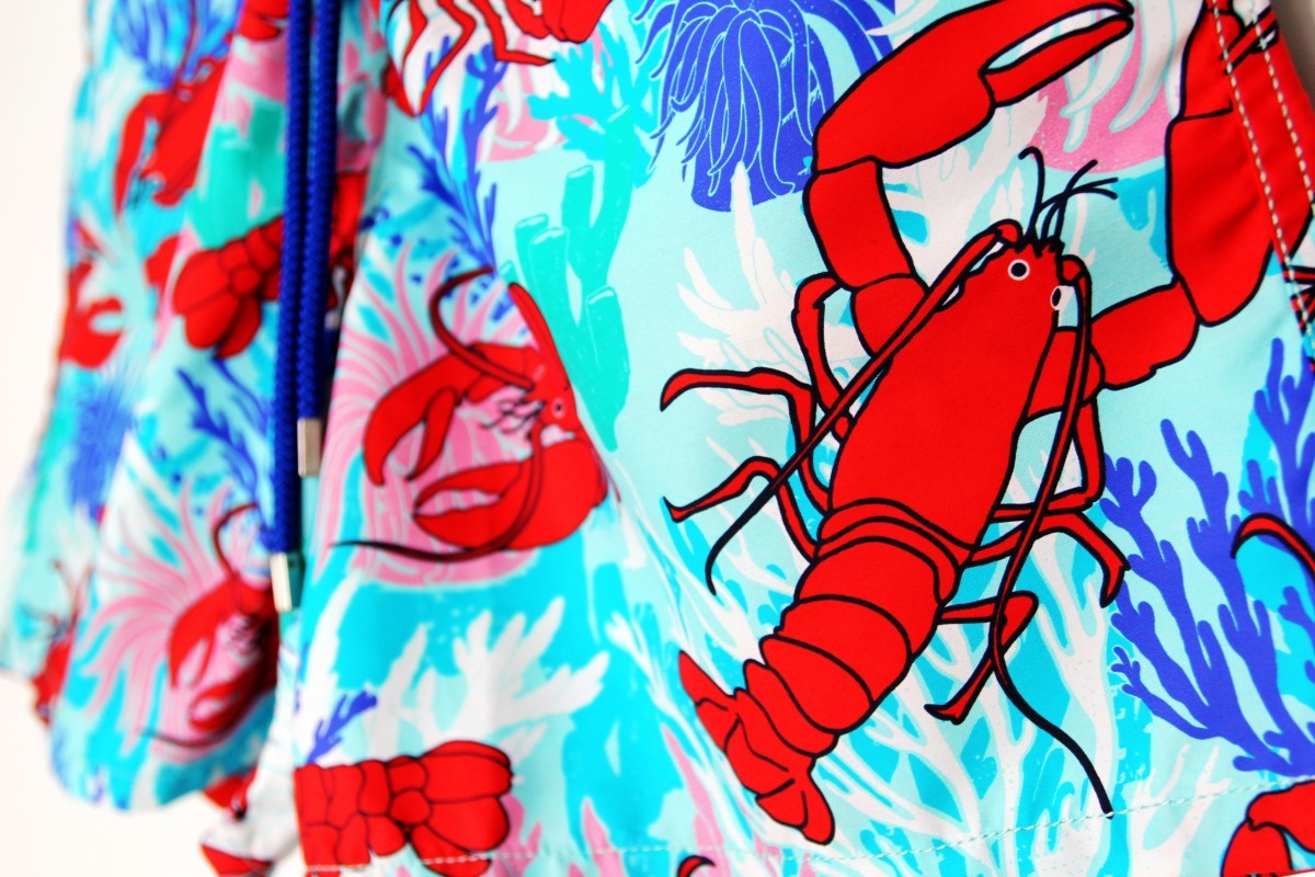 BNWT SS20 VILEBREQUIN LOBSTER AND CORAL SWIM TRUNKS L - 5