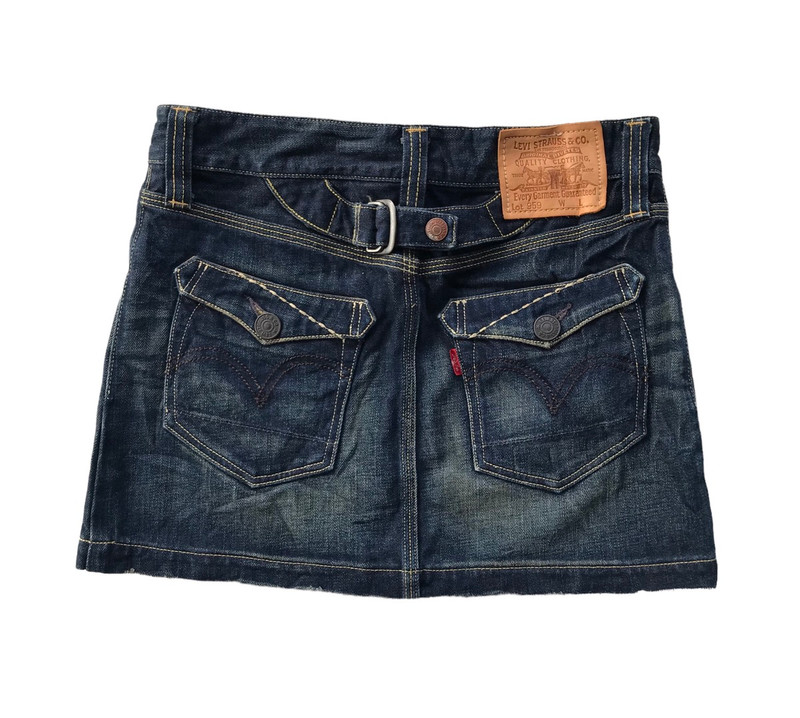 Vintage LEVI’S Lot 959 Distressed Denim Skirts - 1
