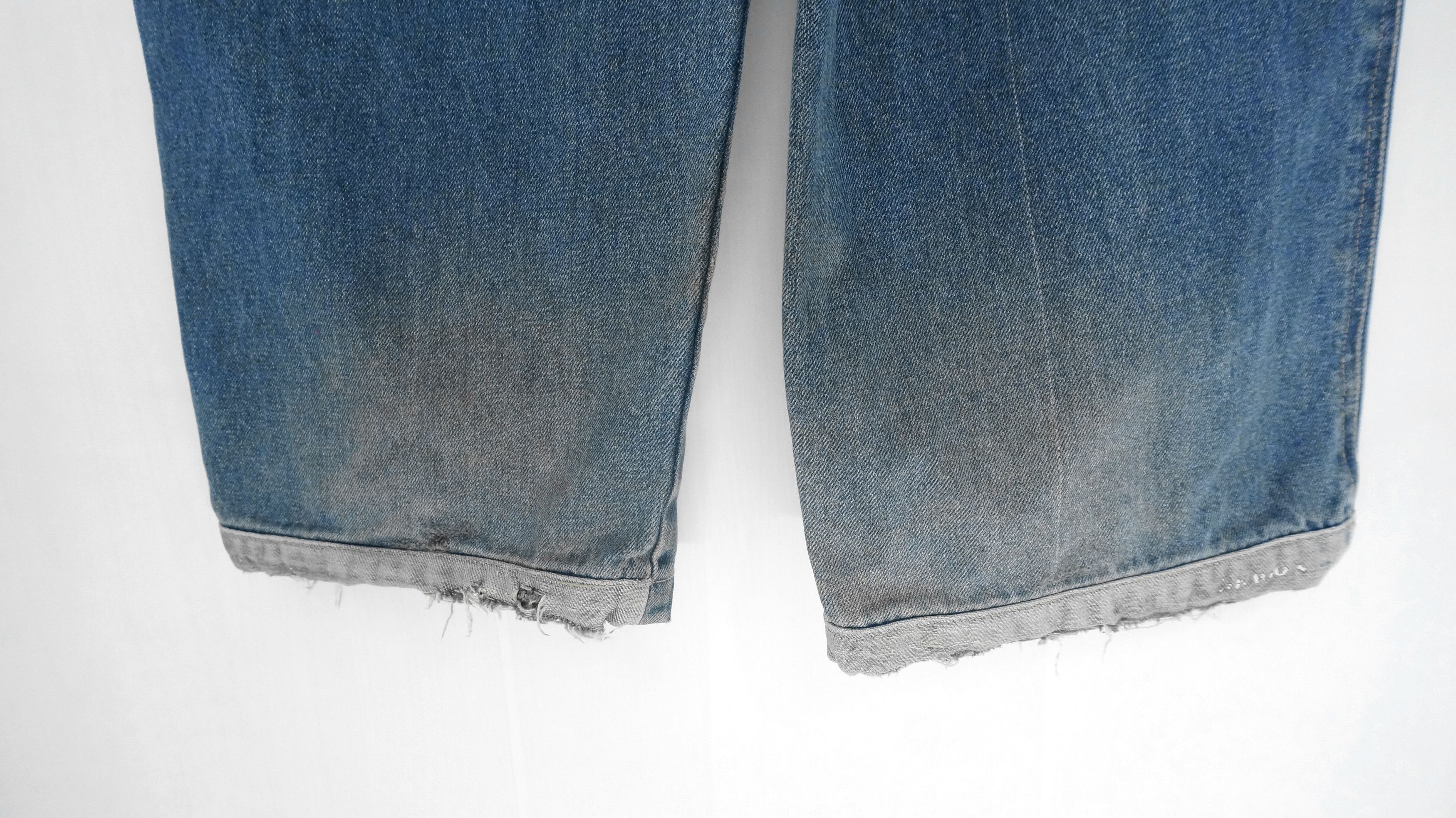 Distressed Denim - 🔥 90s Vintage DOGTOWN Distressed Baggy Worn Jeans - 15