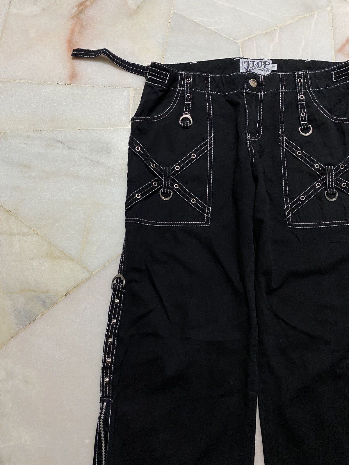 💥Flare💥Vintage 90s Studded Tripp Punk Chrome hearts Inspired - 4