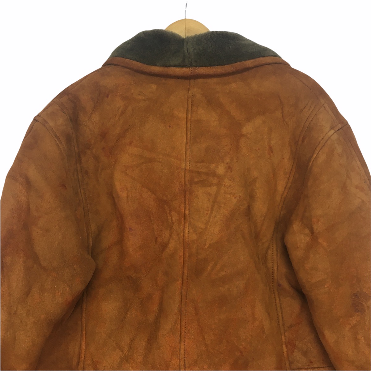Italian Designers - Vtg TEODEM ITALY SHEARLING Genuine Leather Suede Jacket Coat - 7