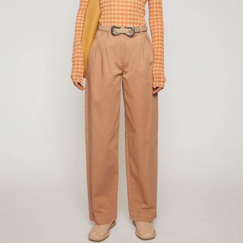 BNWT SS20 ACNE STUDIOS OLD PINK PLEATED TWILL PANTS 40 - 1