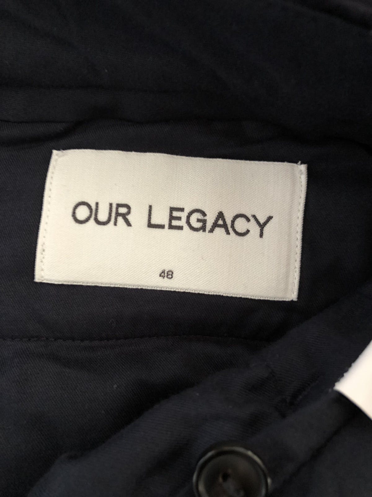 Our Legacy Soft Navy Wool Canvas Pant - 3