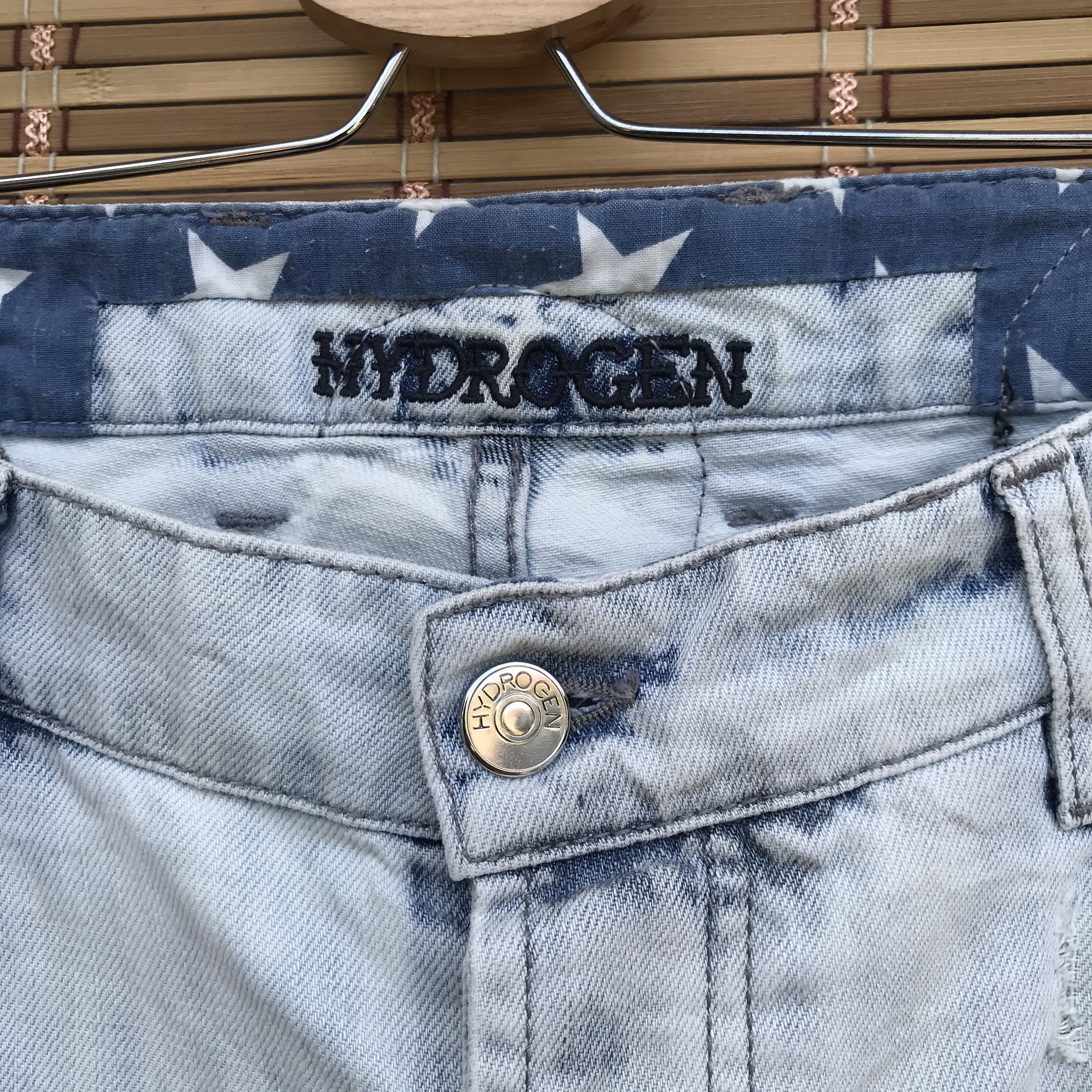 Hydrogen Italy - Hydrogen distressed jean skull patches - 5