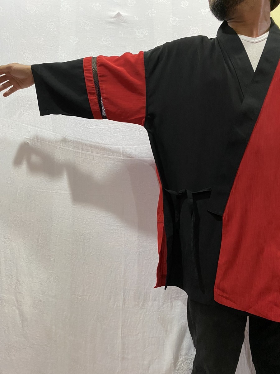 Japanese Brand - Modern Kimono Cardigan Embroidery Dragon Logo - 13