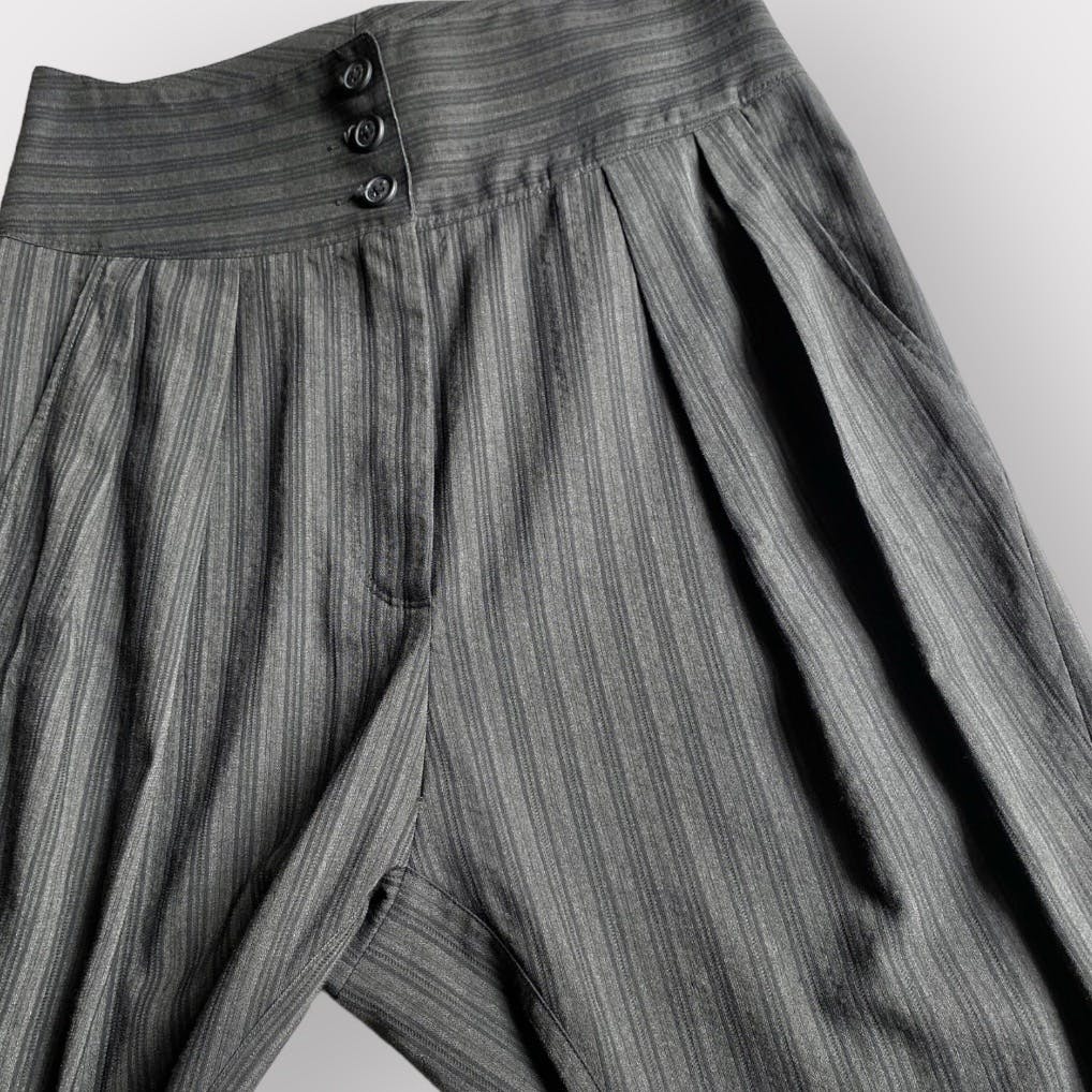 Vivienne Westwood Anglomania Grey Stripe Trousers