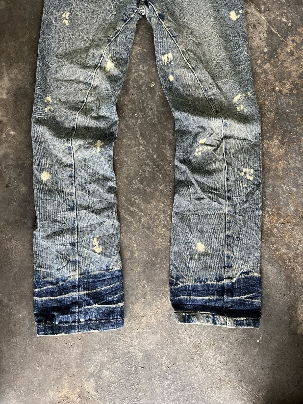 💥Vintage Distressed Banana Cut Denim - 5