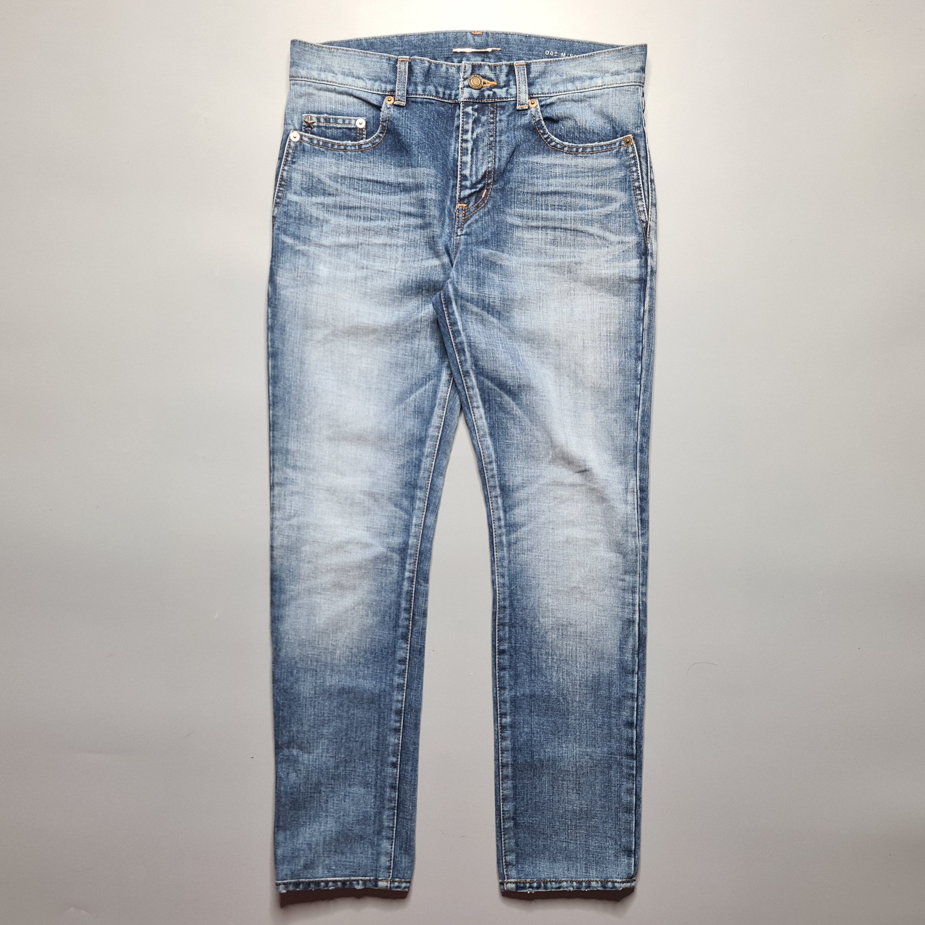 Saint Laurent Paris - AW17 D02 Blue Washed Skinny Jeans - 1
