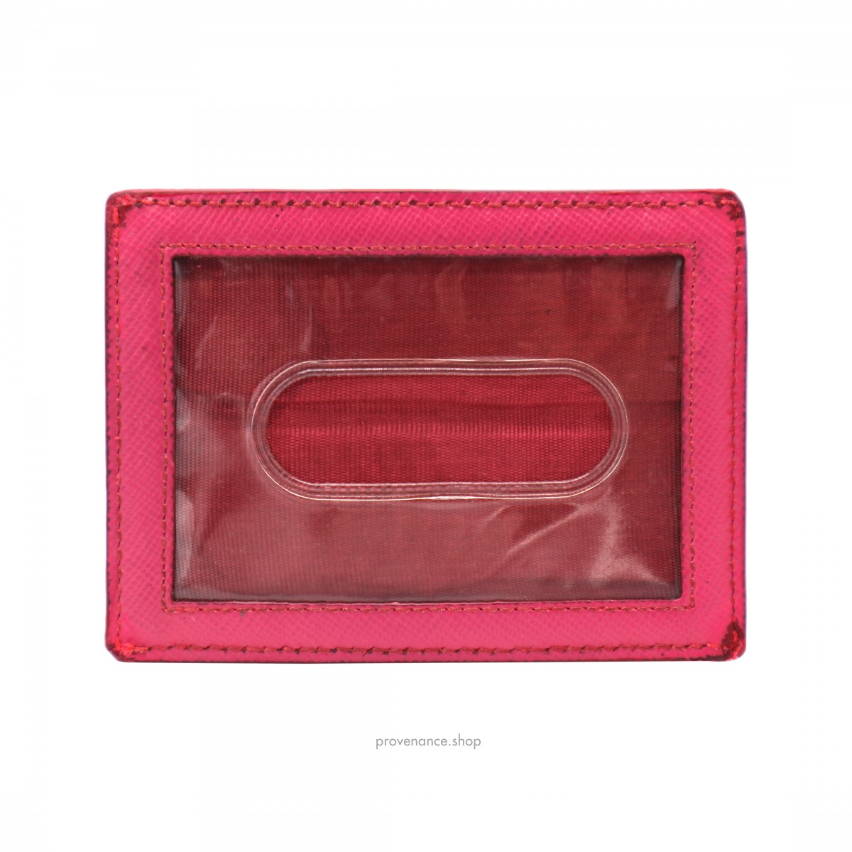 Prada Cardholder Wallet - Fuchsia Saffiano Leather - 2