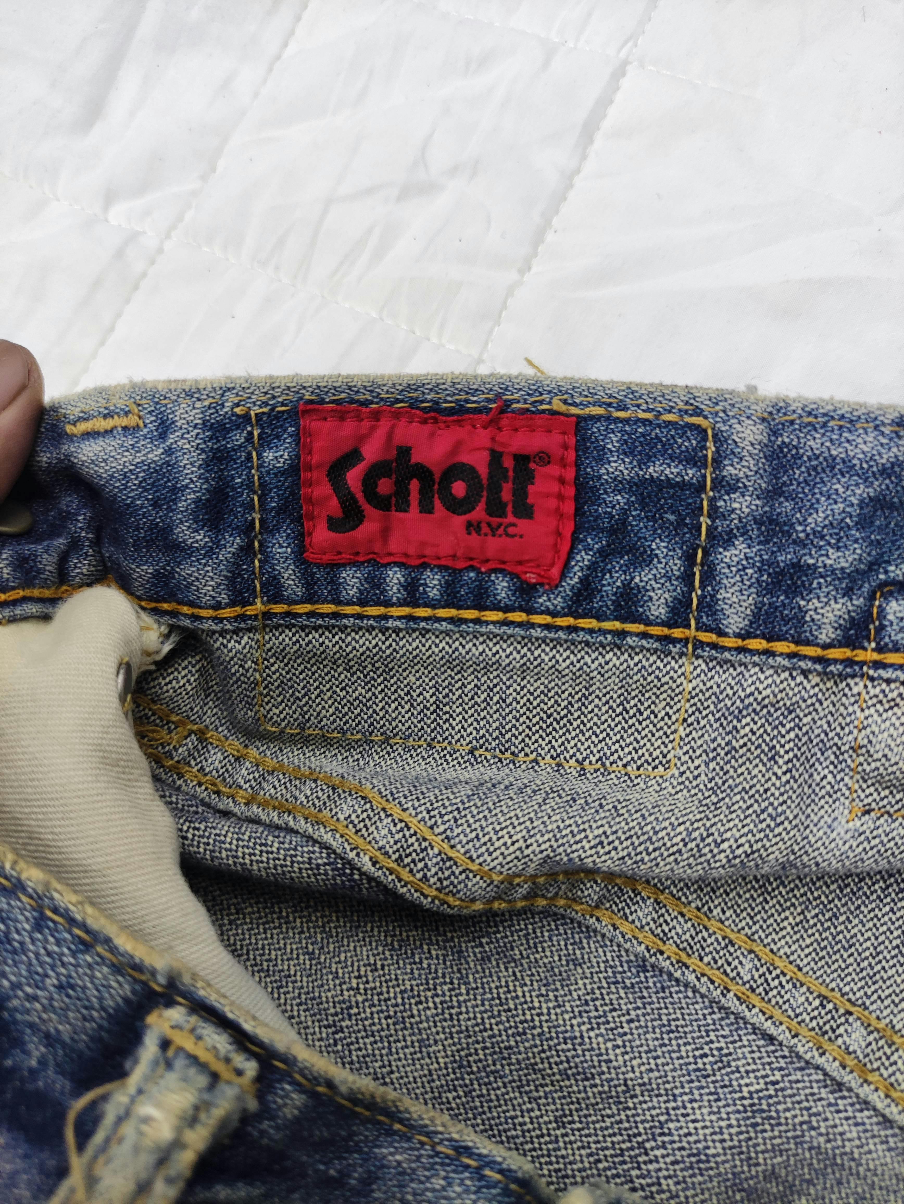 REDLINE🔥Vintage Schott Selvedge Dirty Rusty Denim Jeans - 6