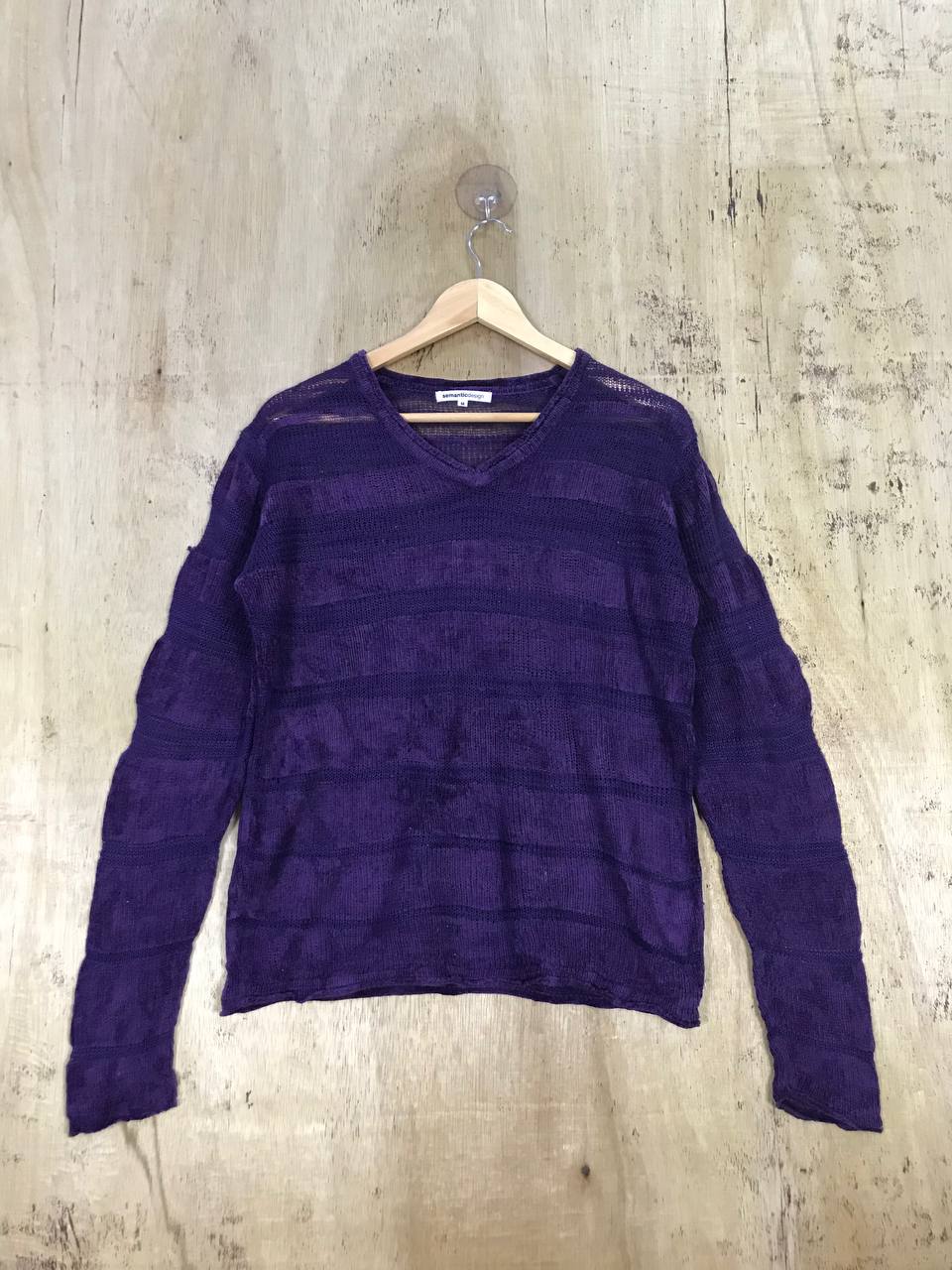 Japanese Brand - Semantic Kurt Cobain Mesh Net Knit Sweater - 1