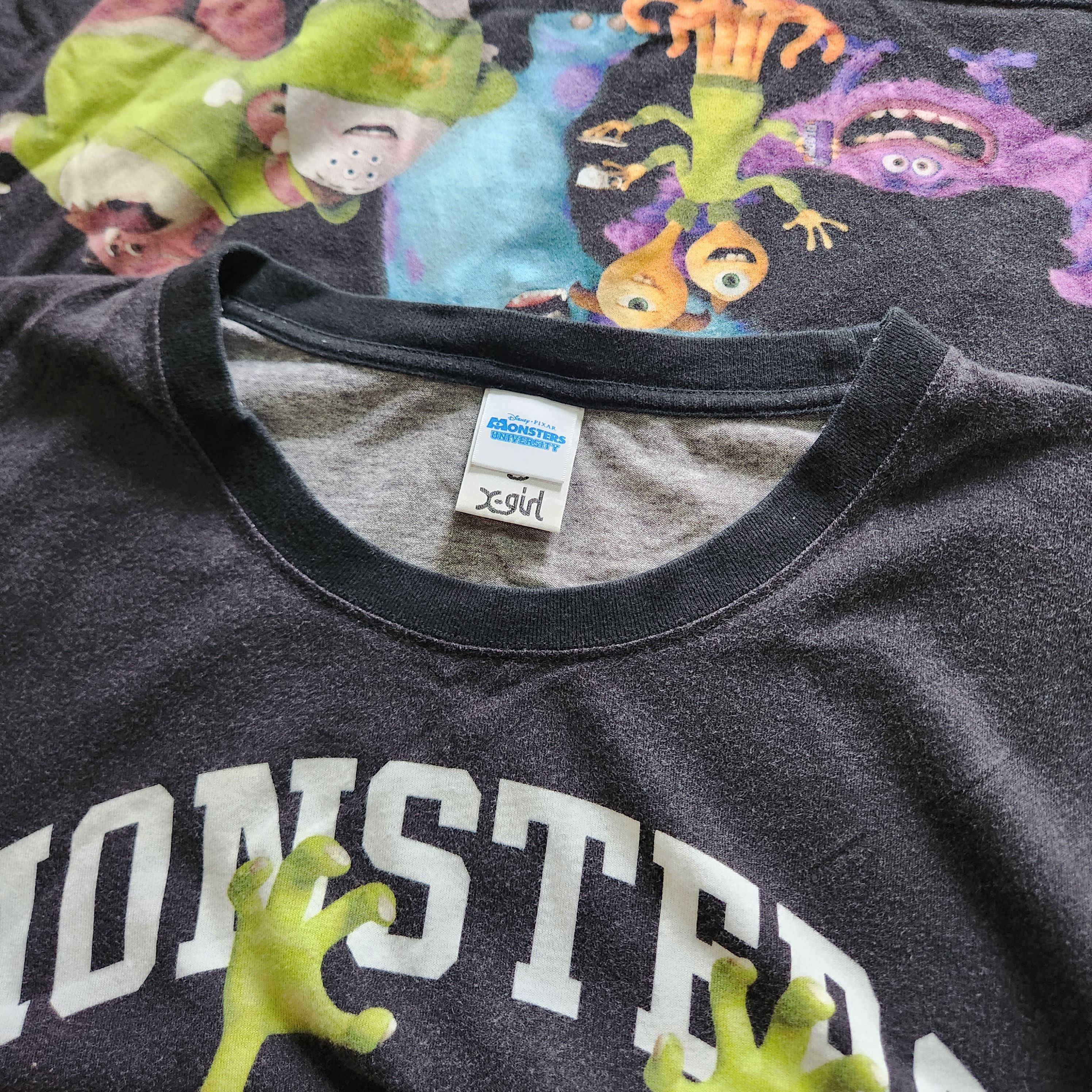 X-Girl X Disney Pixar Monster University Full Printed TShirt - 3