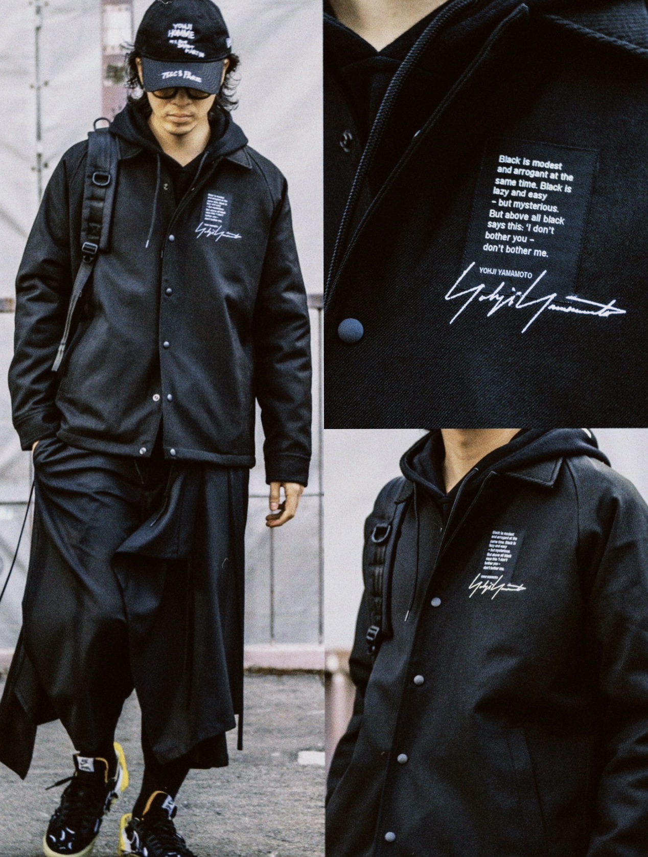 Yohji Yamamoto Yohji Yamamoto Pour Hommex New Era WCOACH JKT YY