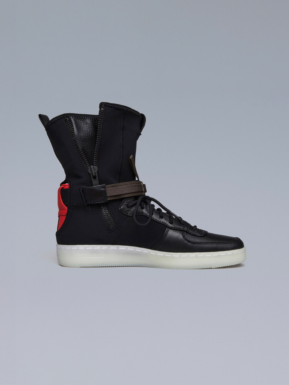 ACRNM® x Nike Air Force 1 Downtown 'Black Crimson' DS 649941-006 - 4