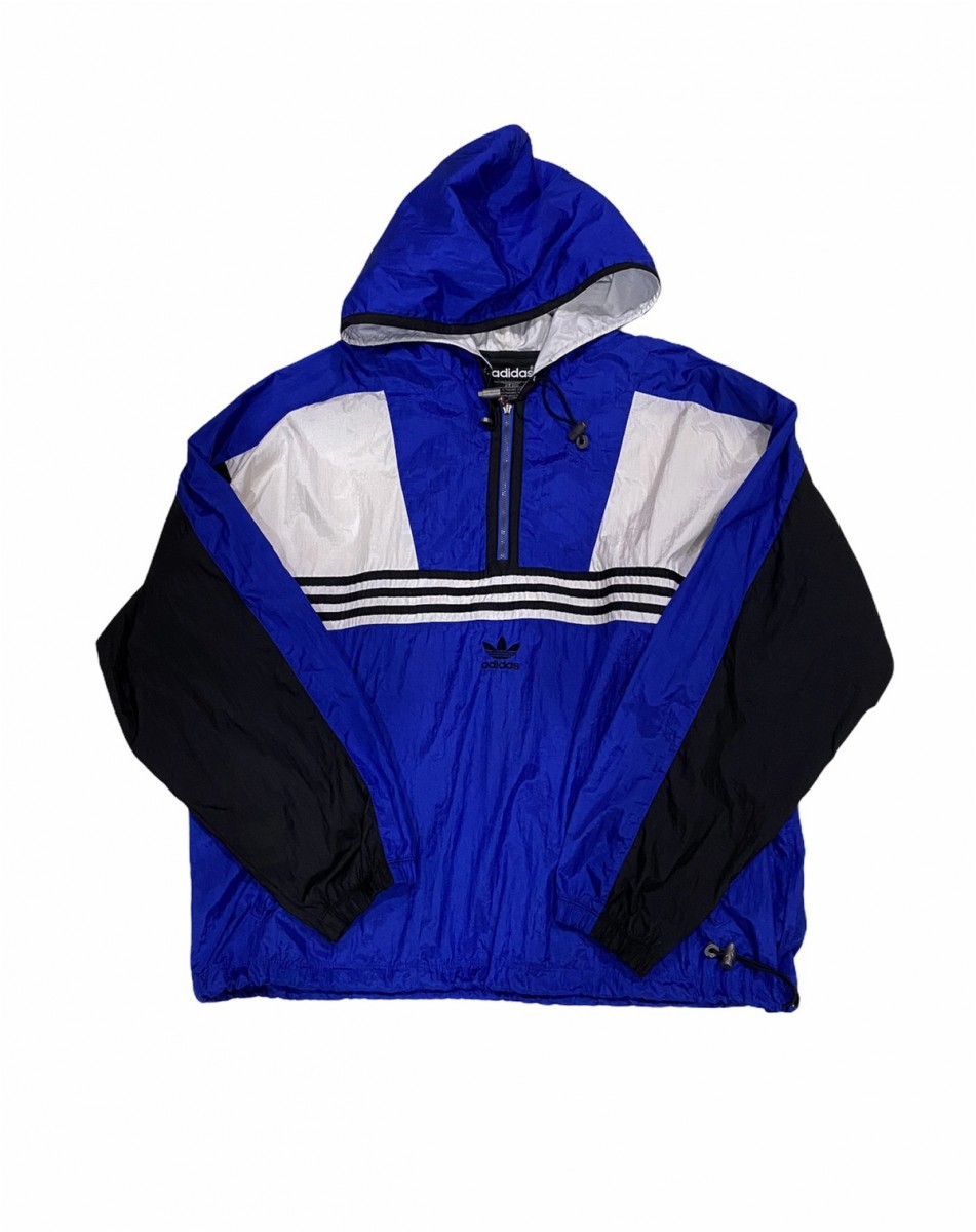Vintage 90's Adidas Pullover Hoodie Nylon Track Jacket - 15