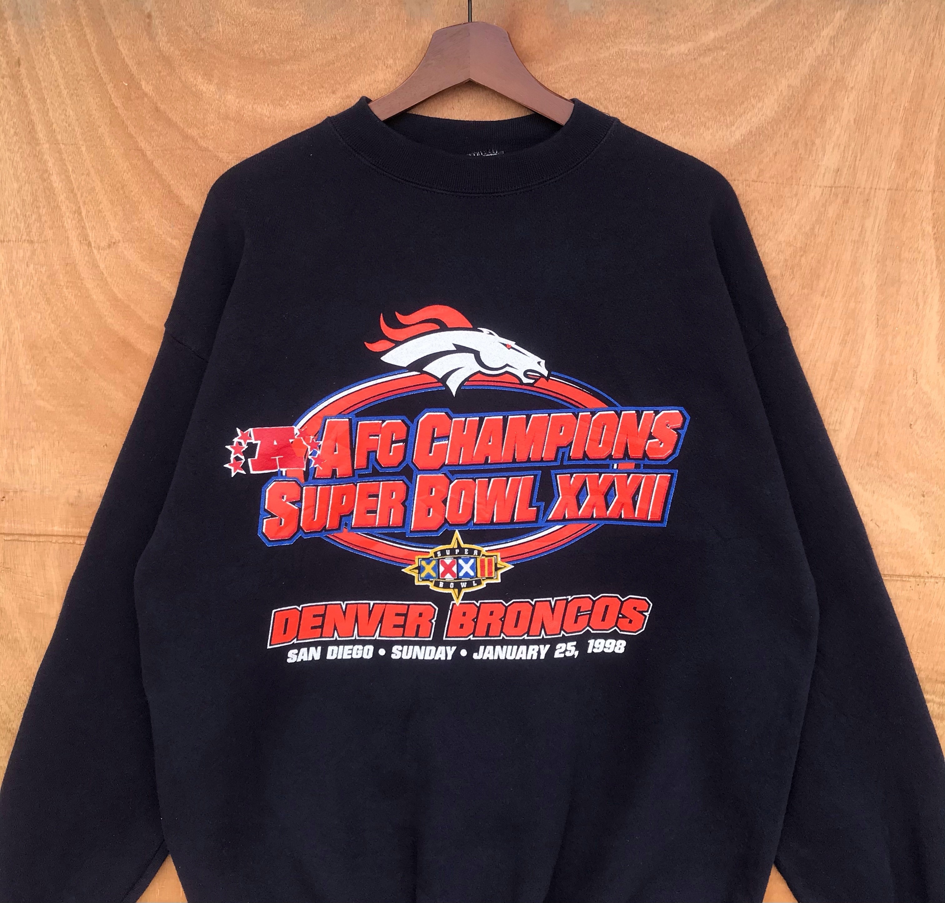 Vintage - Vintage 1993 crewneck horses AFC champions super bowl - 4