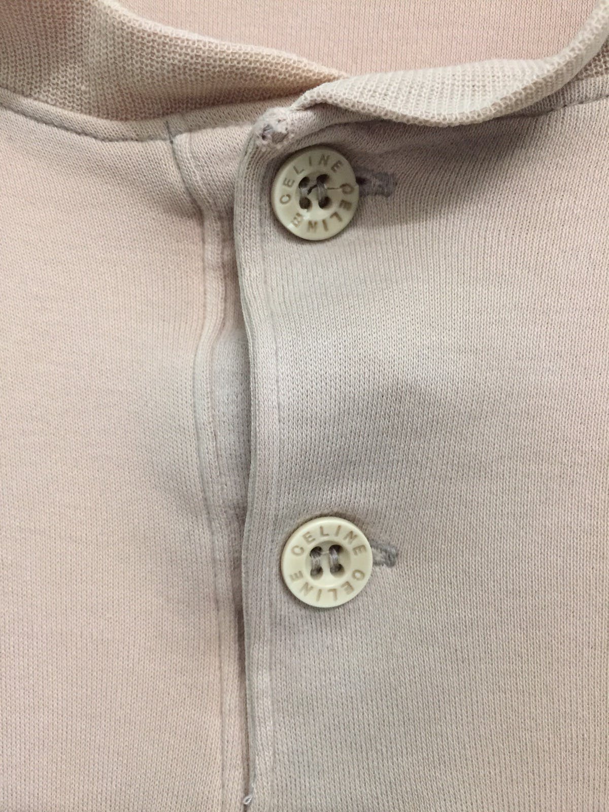 Faded CELINE Button Sweatshirt/Long Sleeve Shirt - 7