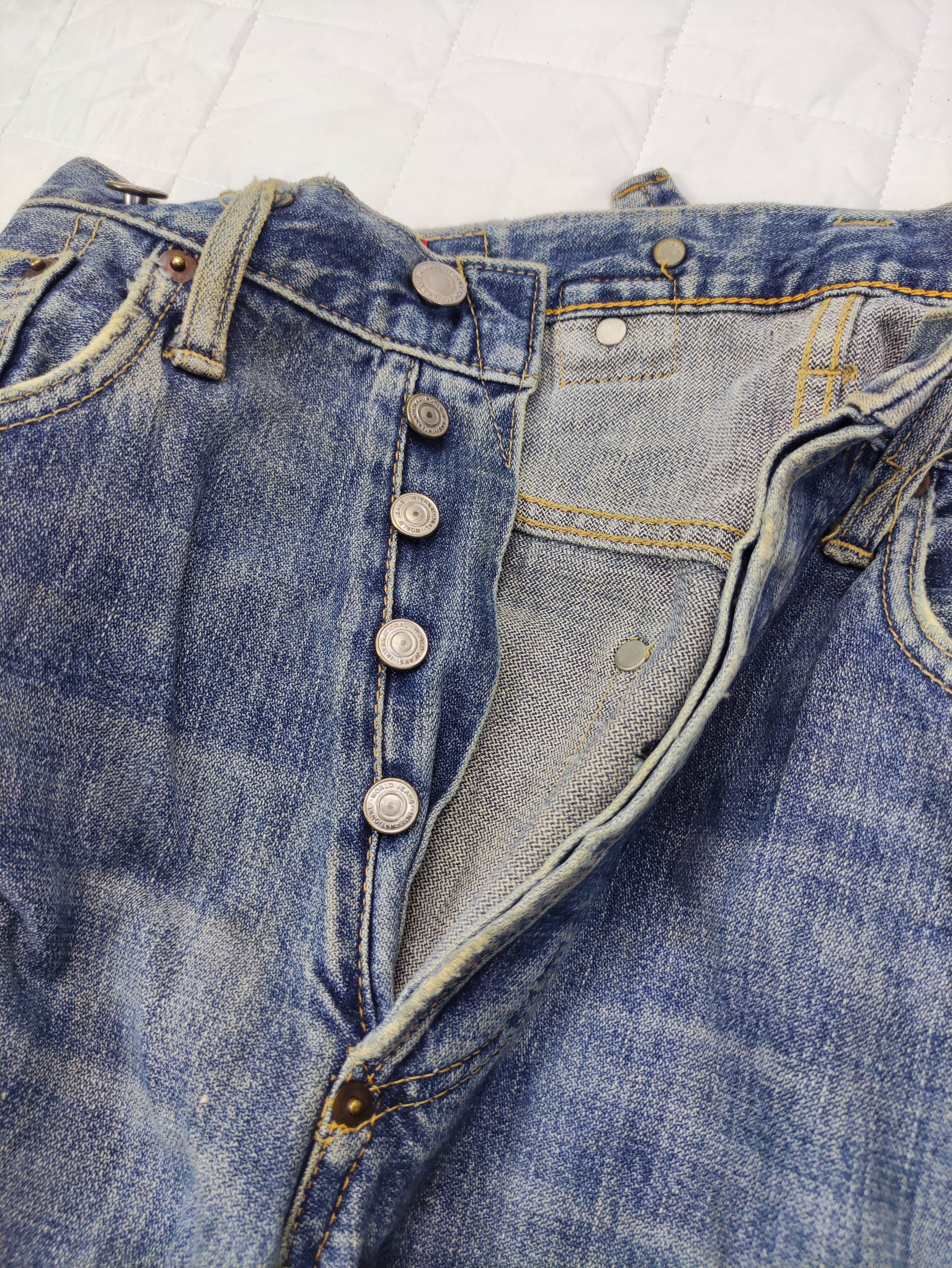 REDLINE🔥Vintage Schott Selvedge Dirty Rusty Denim Jeans - 5