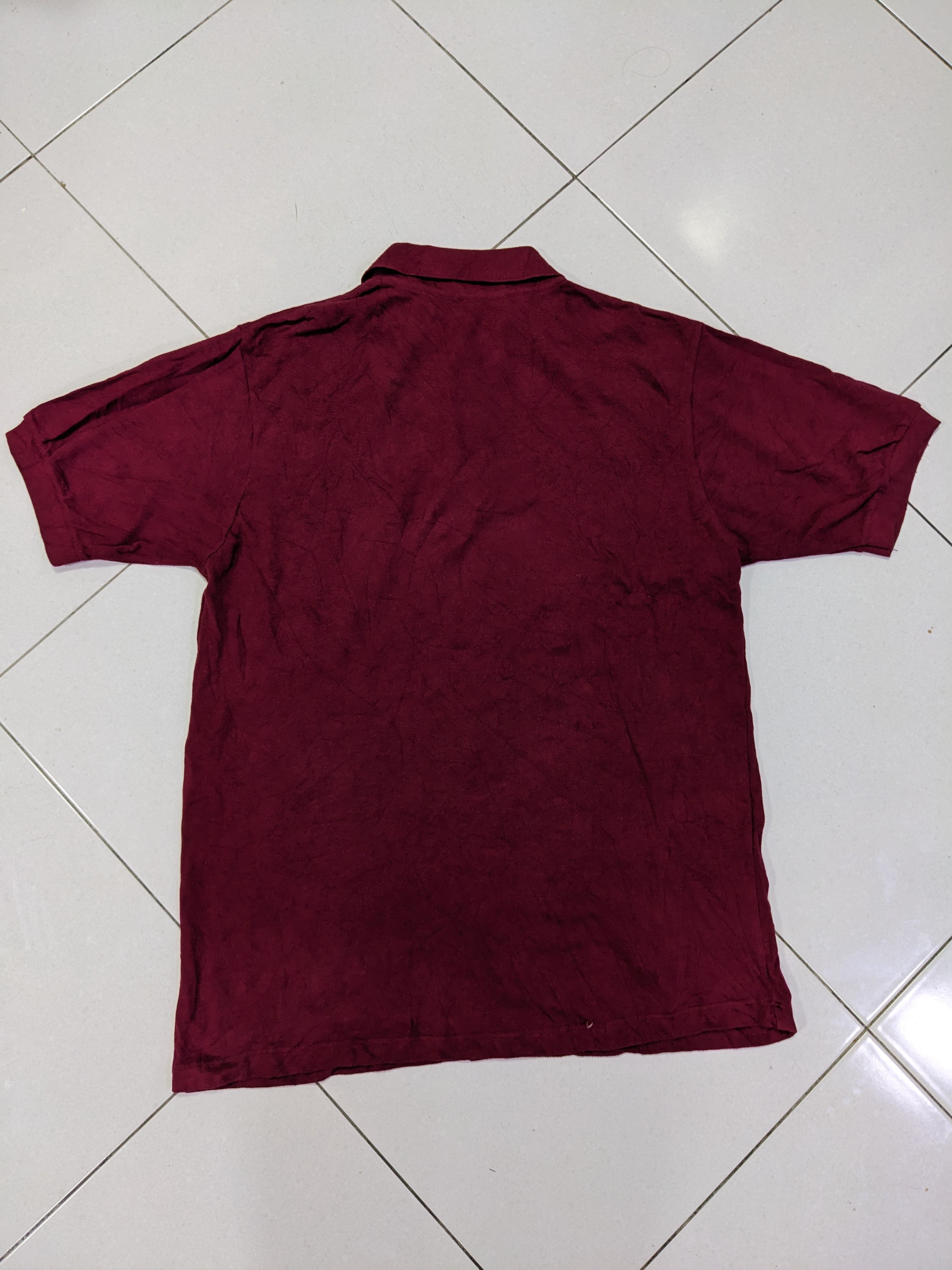 Vintage Fred Perry England Maroon Mens Polo Shirt - 3