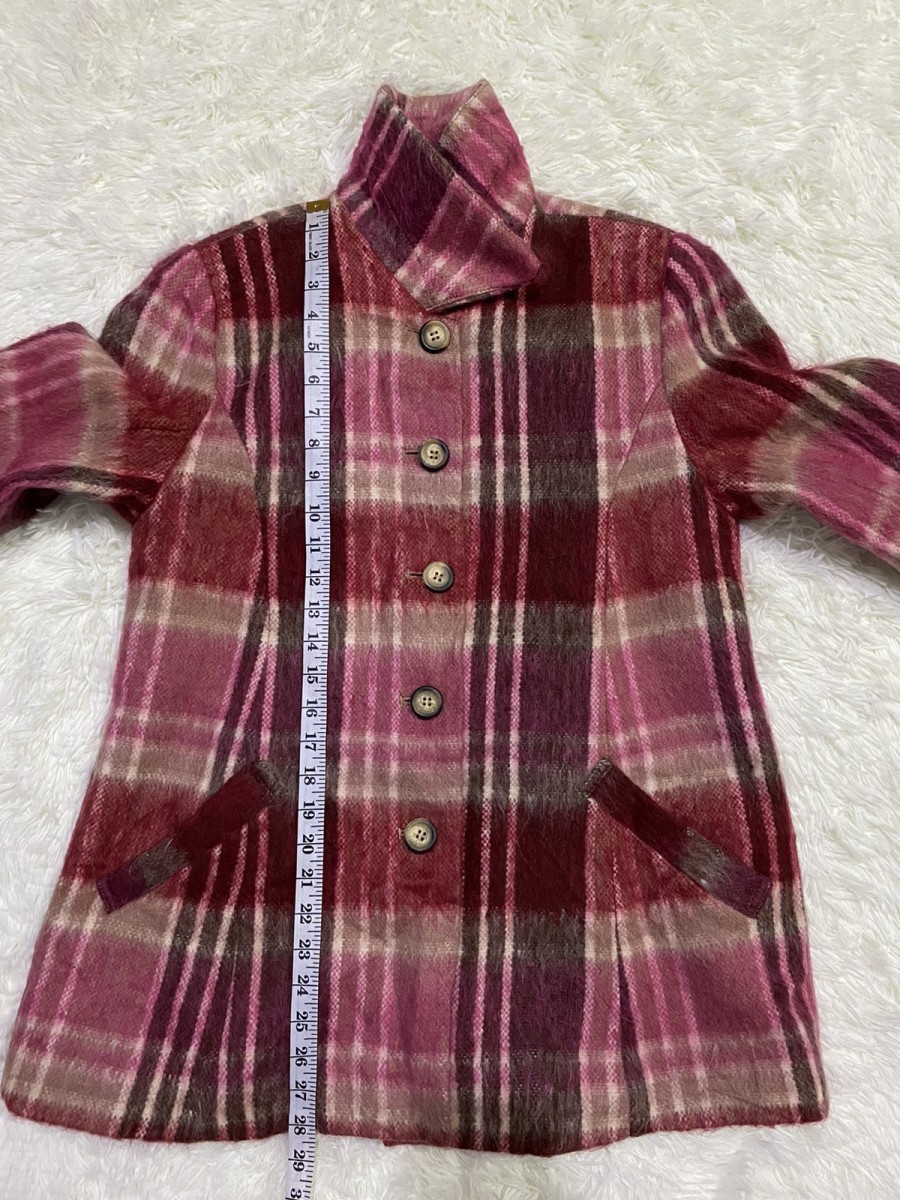 Japanese Brand - Jean-Cox Checked Hairy Wool Blend Jacket - 13