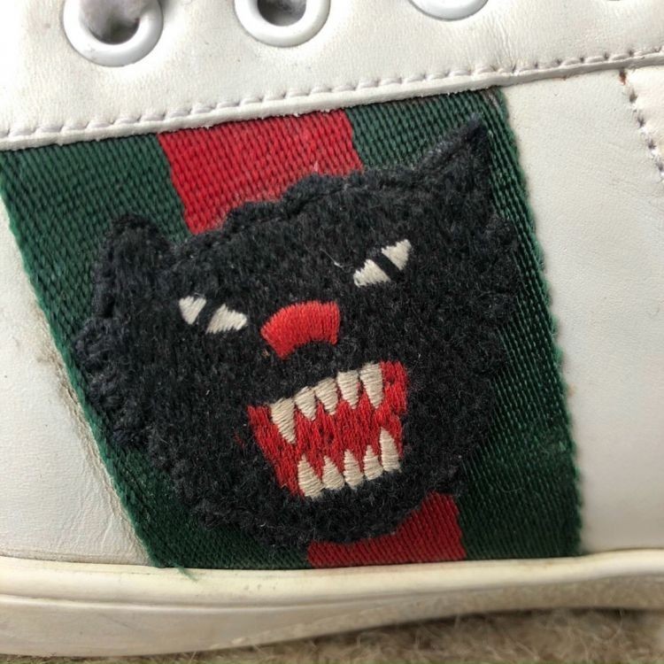 *THRIFT*Ace Panther Embroidered Sneaker - 2