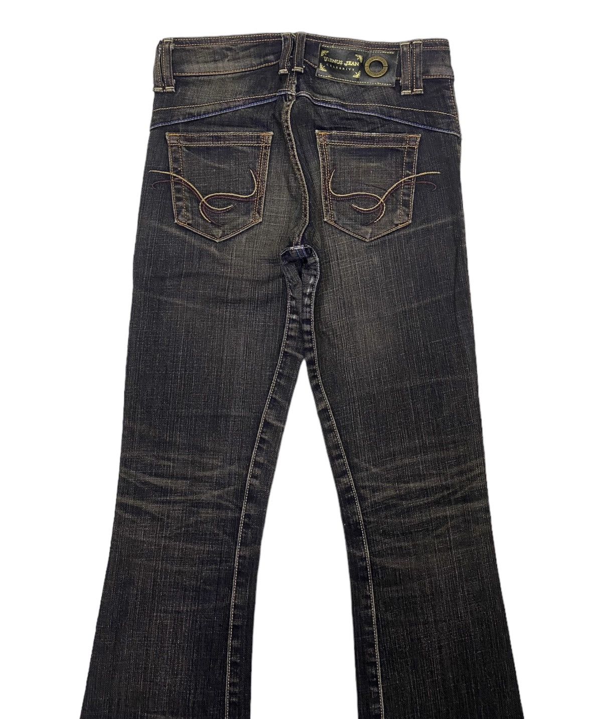 FLARE JEANS EDWIN SOMETHING VIENUS JEANS DISTRESS DENIM - 6