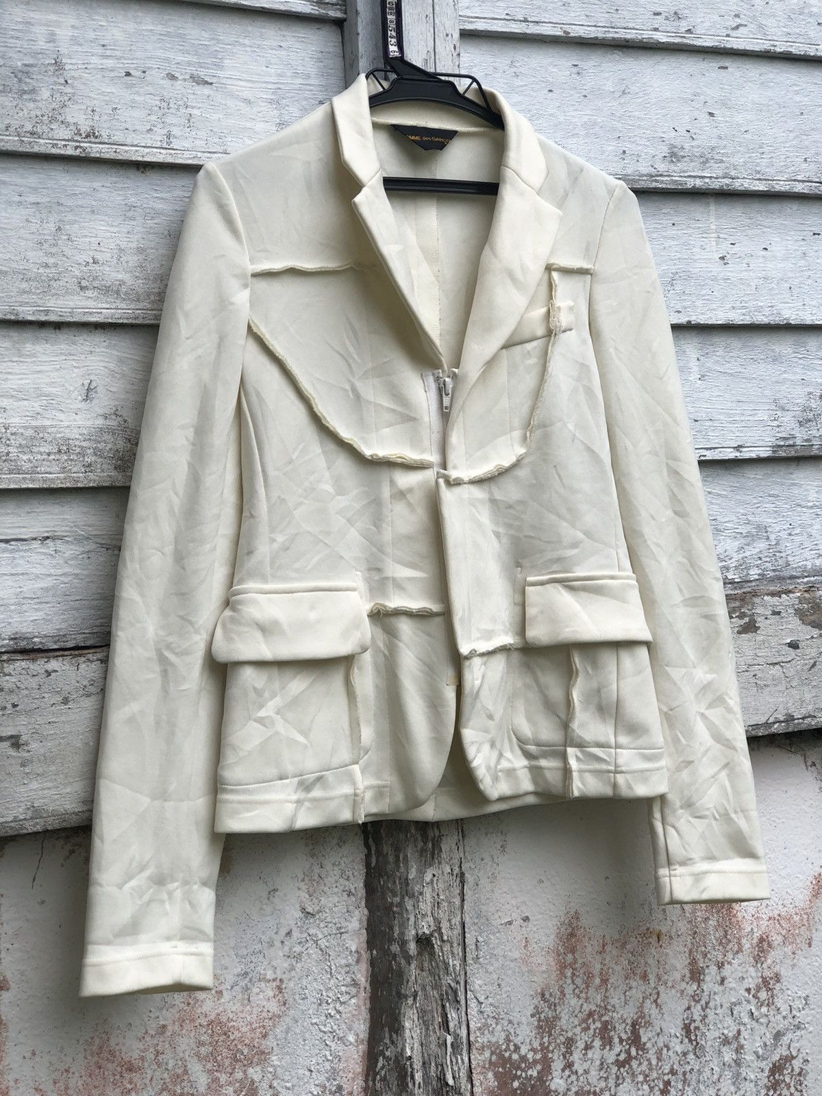 Vintage Comme Des Garcon Raw Cut Reverse Design Jacket - 3