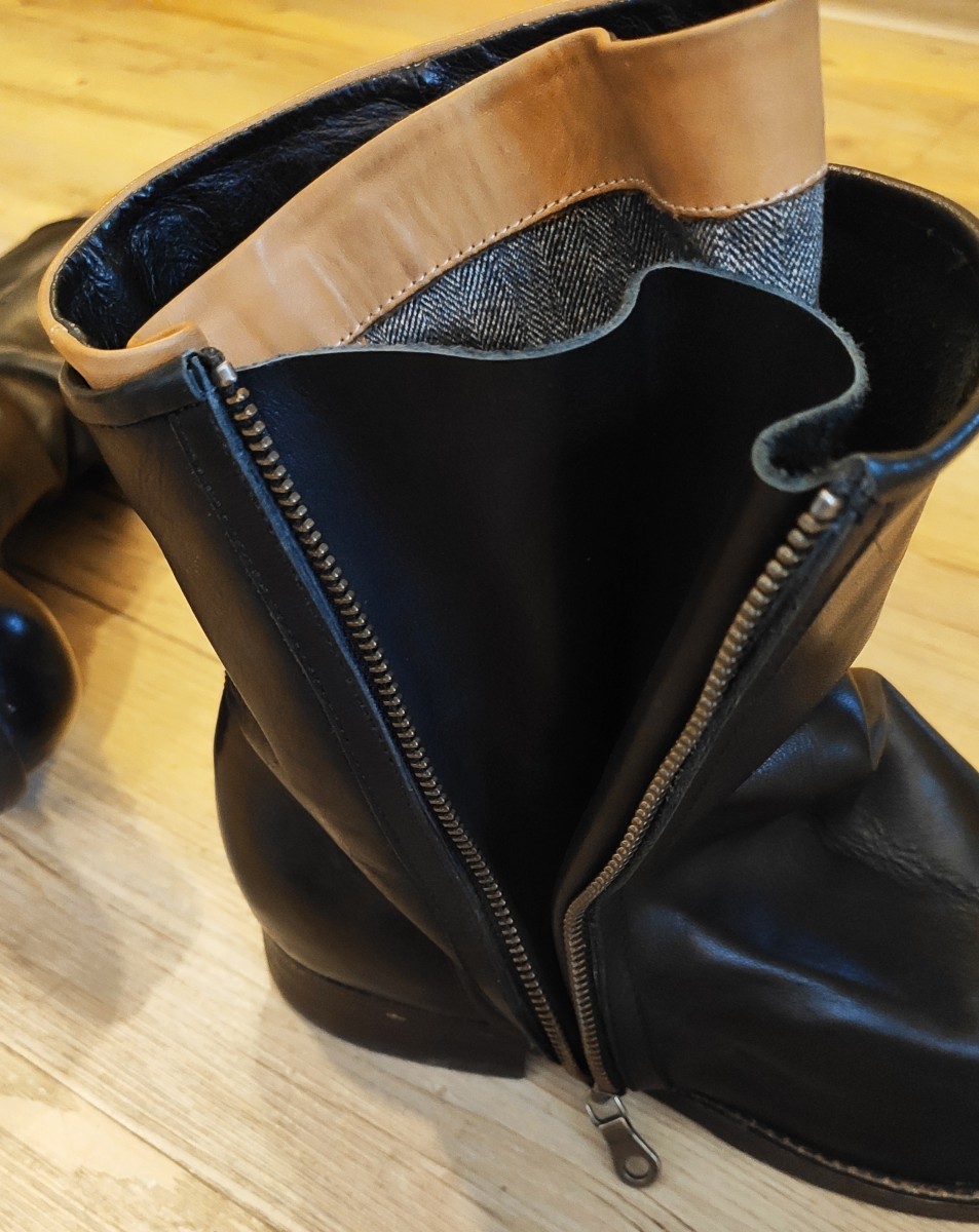 GRAIL!AW09 Distressed layered boots.Like Sacai or Guidi - 10