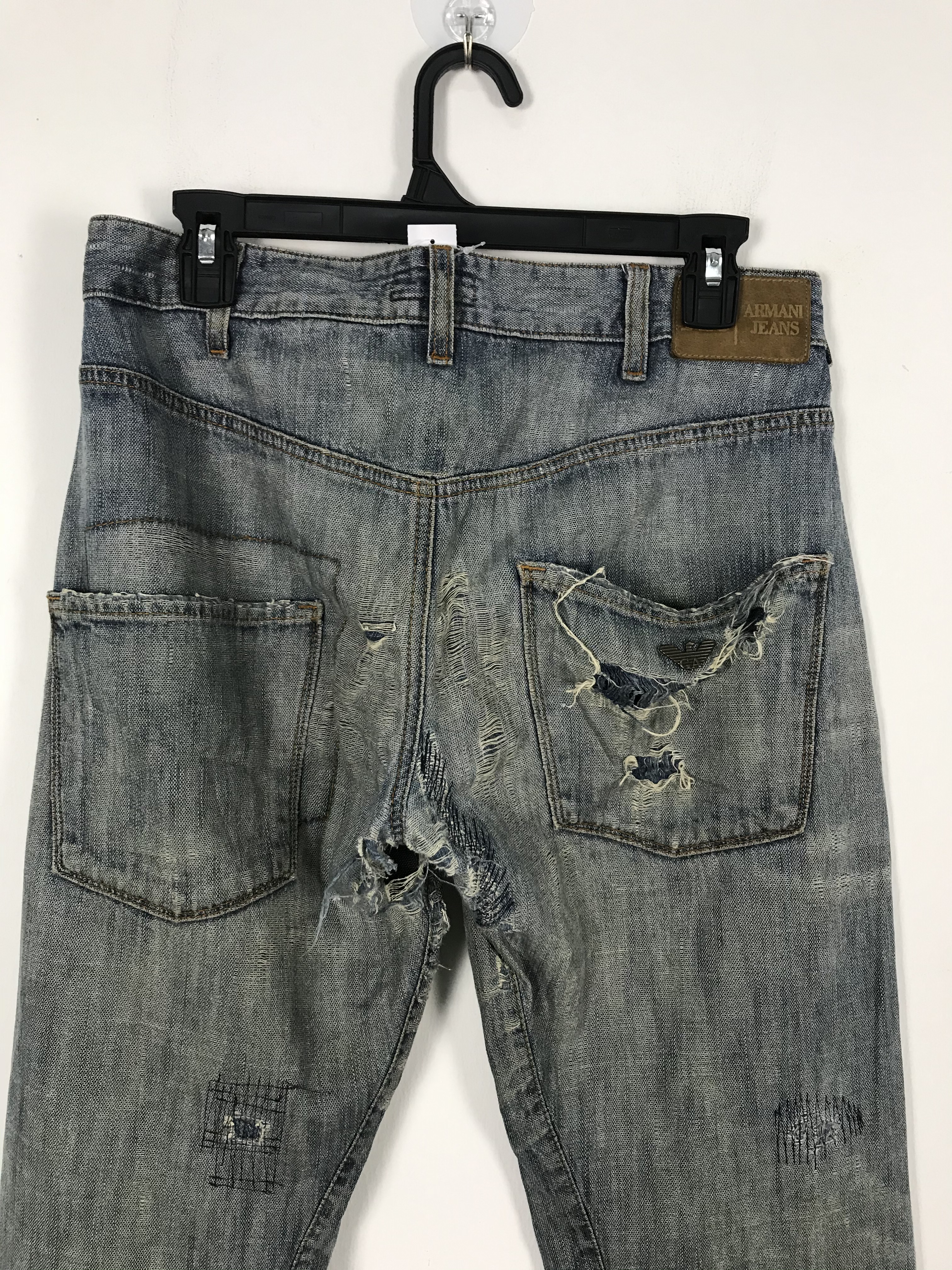 Armani - Armani Jeans Distressed Destroyed Denim Pant #2495 - 14