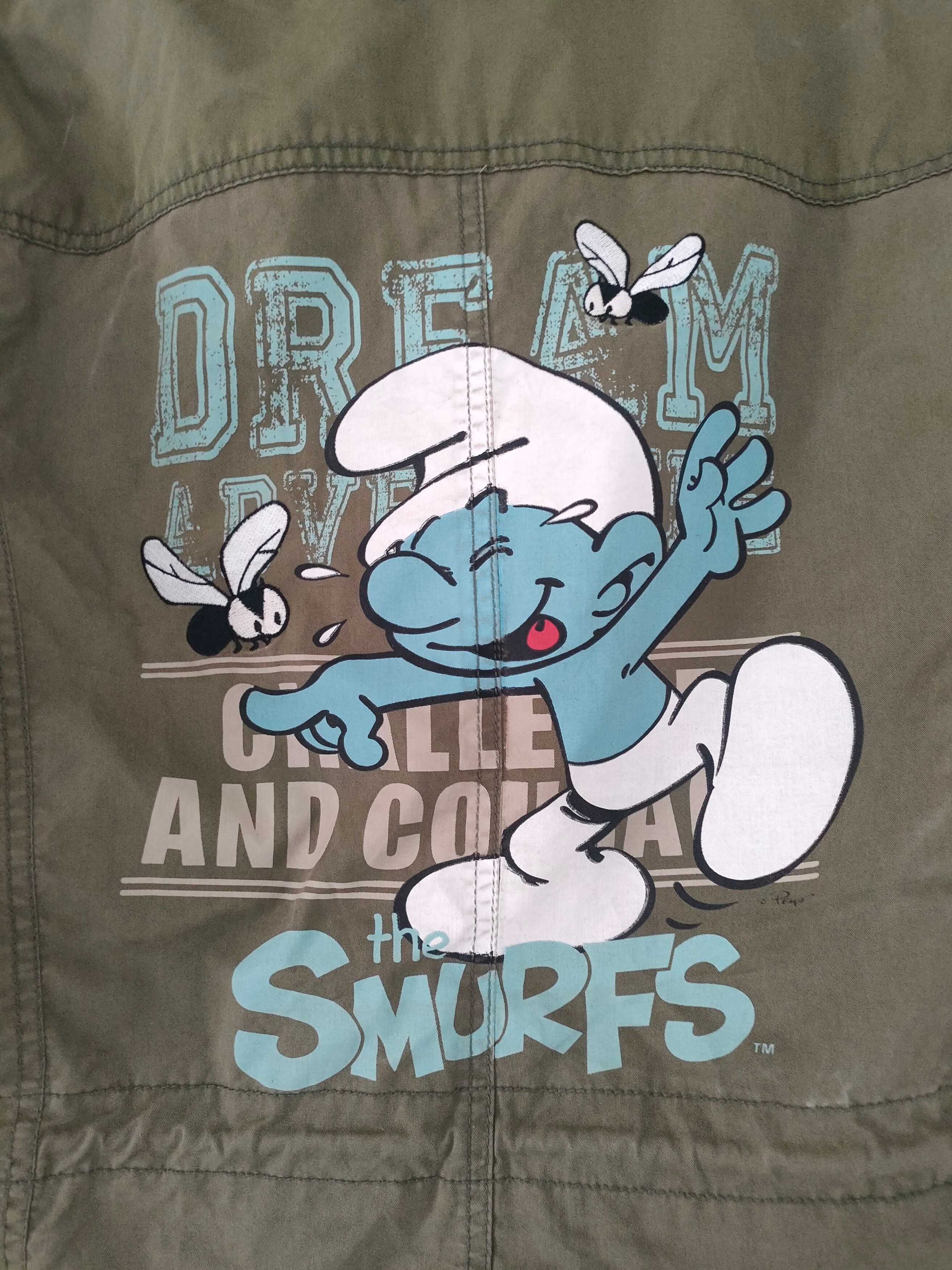 Movie - Whole Hauss The Smurfs Cartoon Military Style Jacket - 4