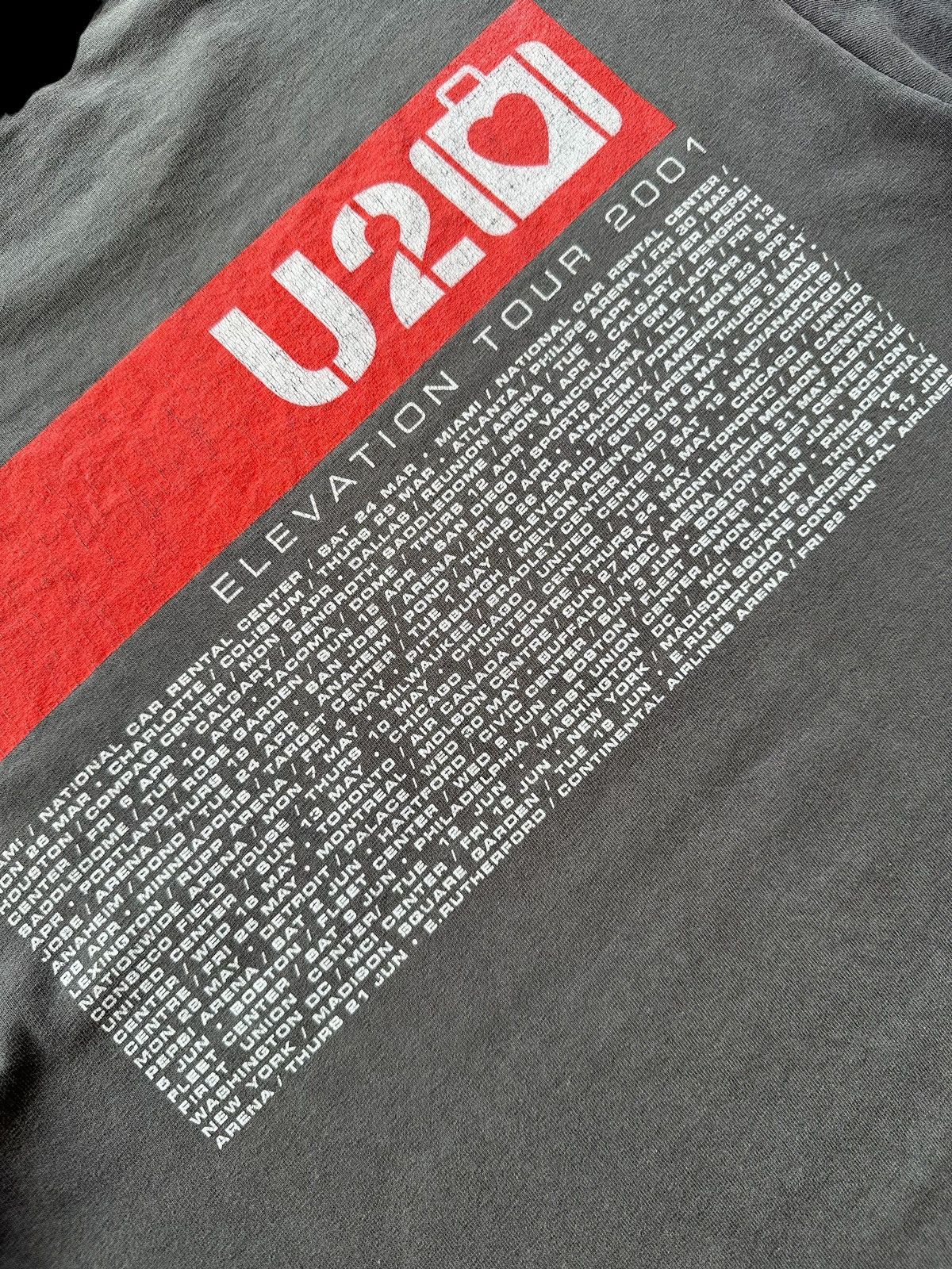 Vintage U2 Band Elevation Tour 2001 - 6