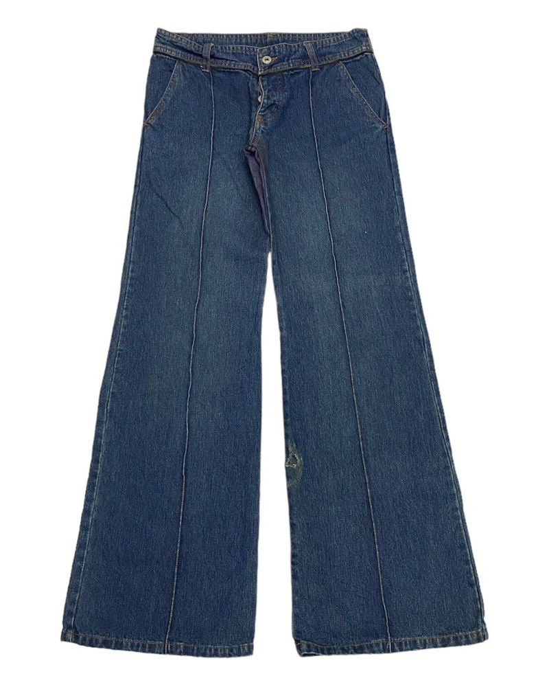 JAPANESE AVANT GARDE STYLE FLARE DISTRESSED DENIM JEANS - 1