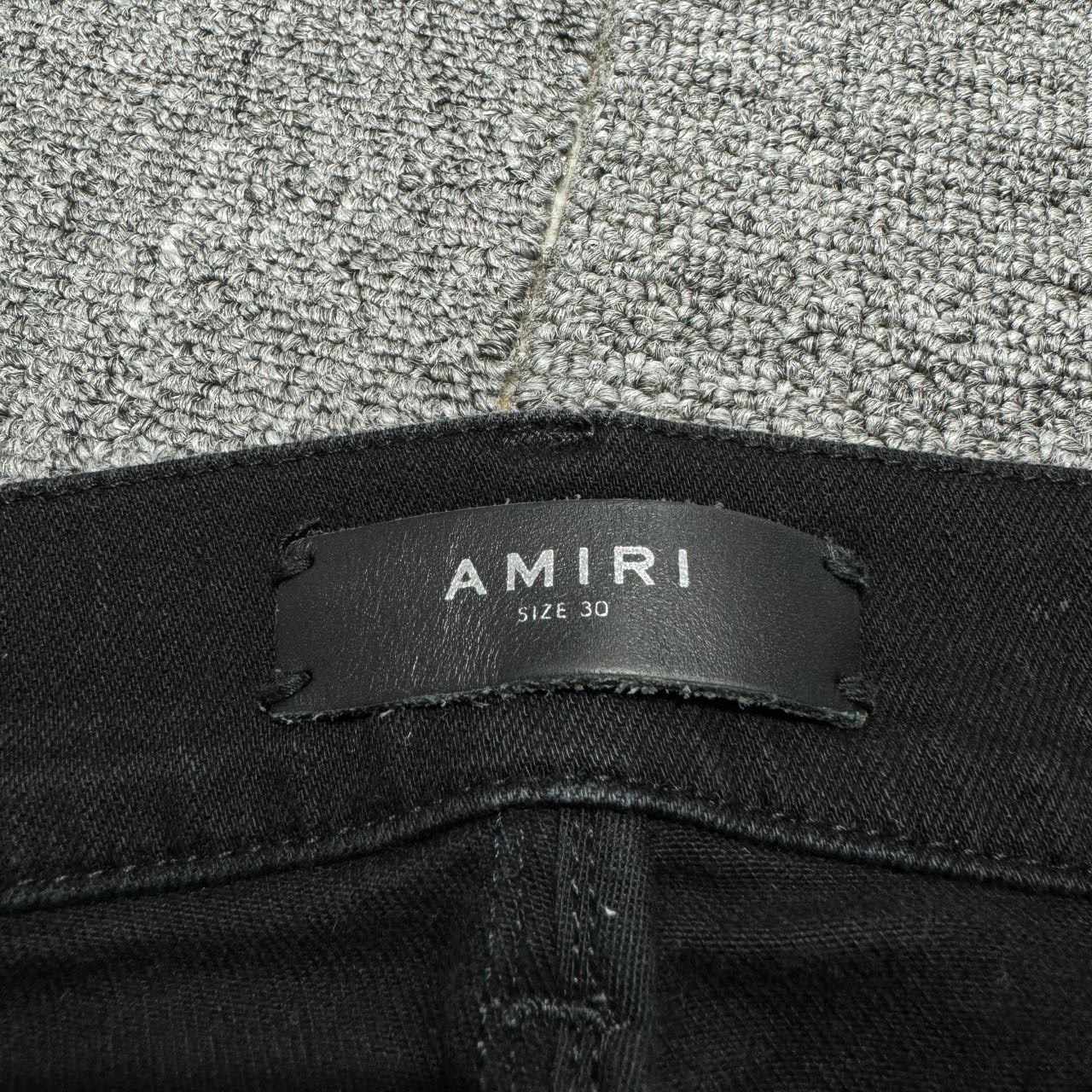 Amiri Black Large Distressed Denim Jeans - 3