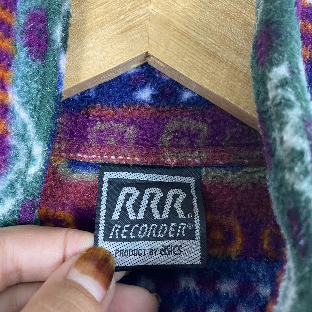 Vintage RRR RECORDER BY ASICS Zipper Fleece - 11