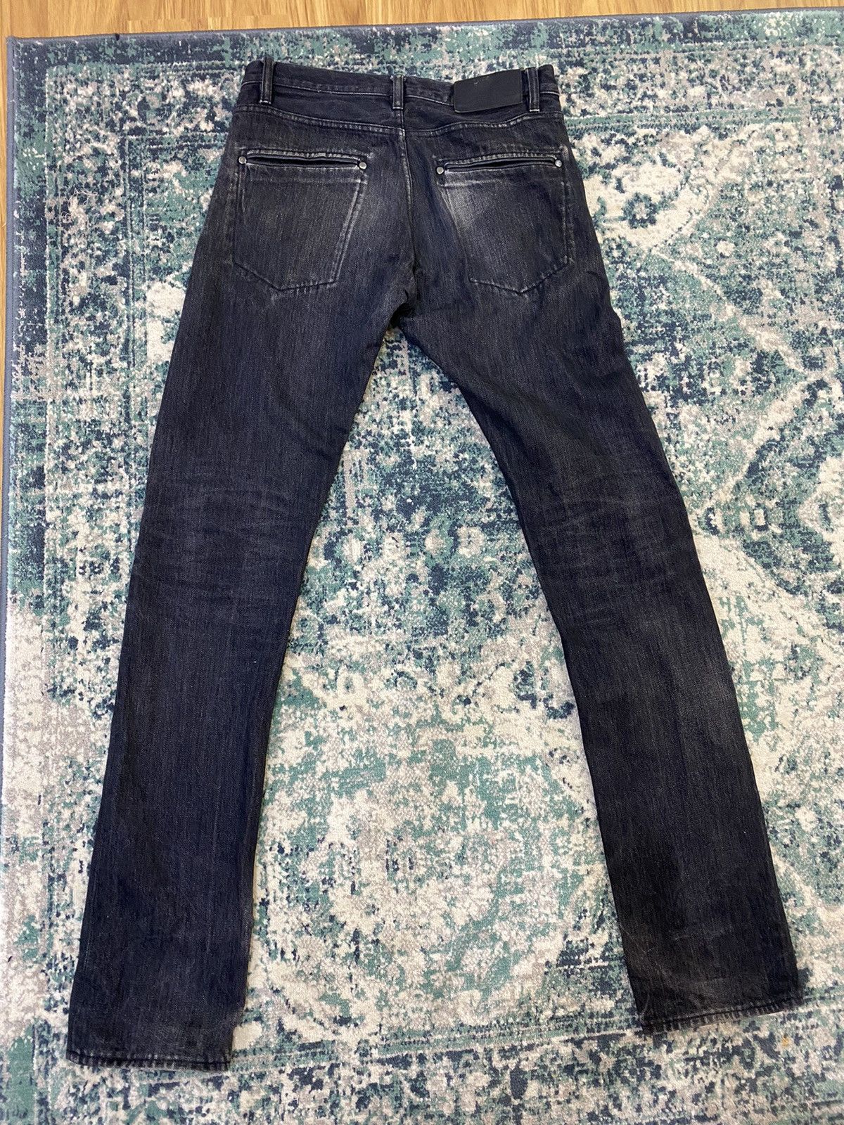 Lemaire Black Leather Lining Pocket Jeans - 11