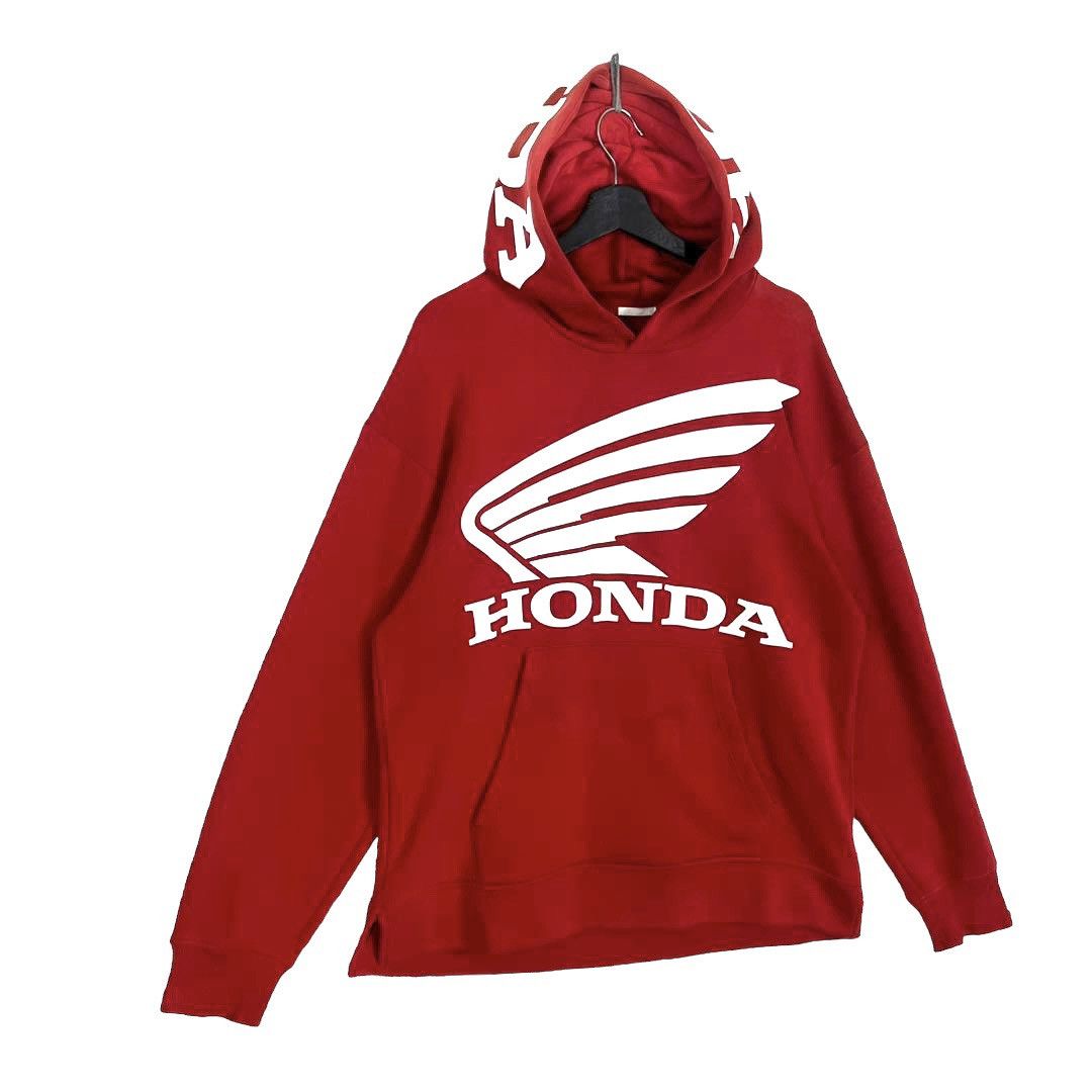 Designer GU Honda Big Logo Hoodie Size M - 3