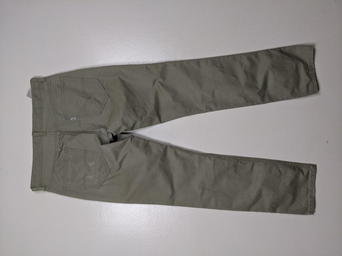 Green - White Tab Khakis Chinos Slack Pant Trouser Bottom - 8