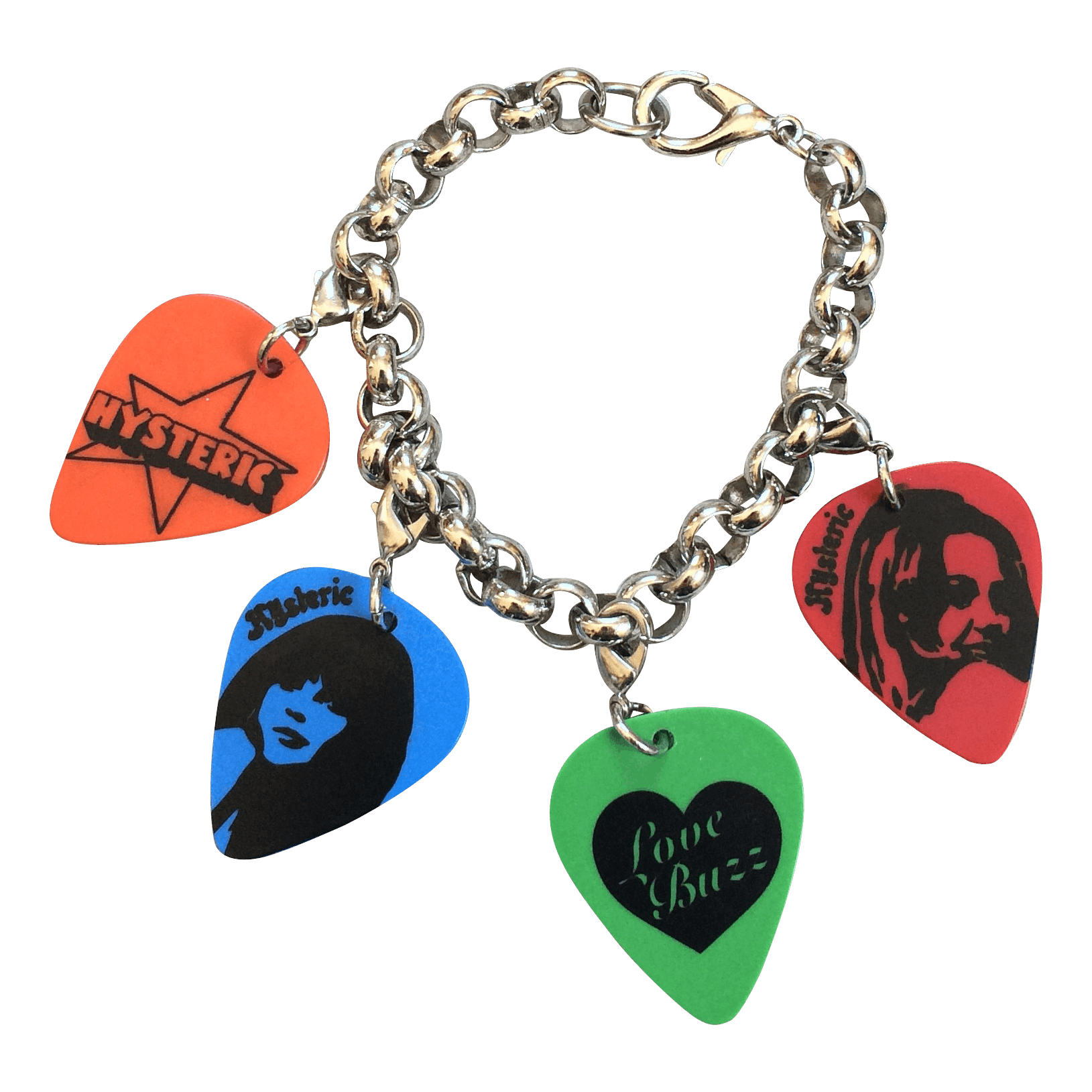 Hysteric Glamour Guitar Pick Charm Bracelet - 1