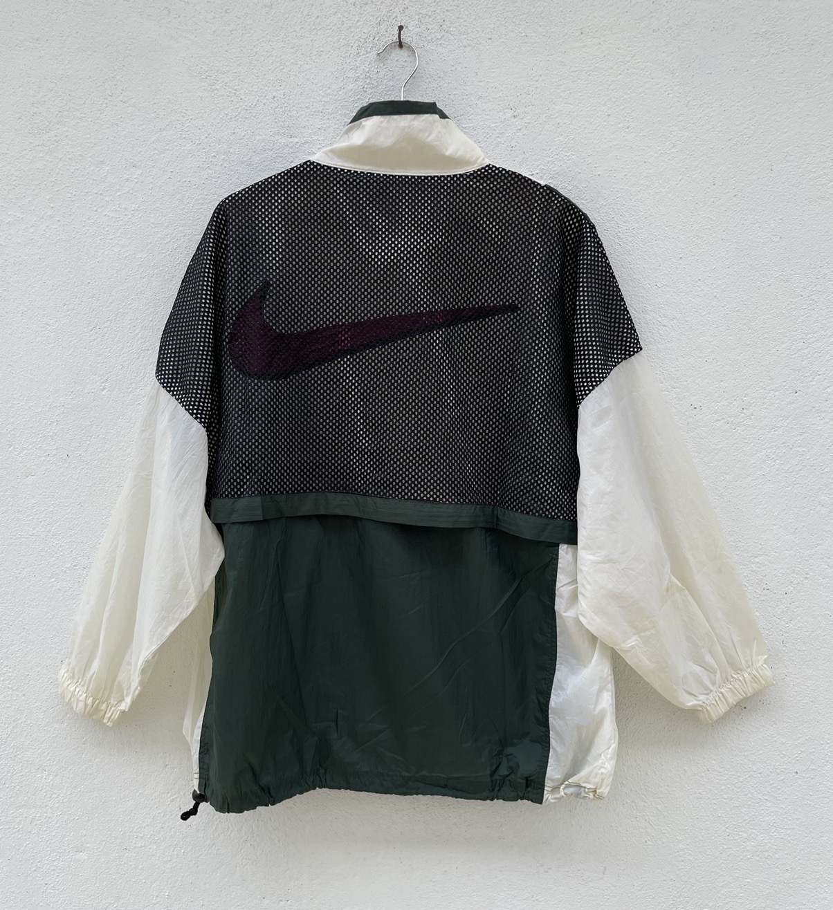 Vintage 90s Nike Swoosh Big Logo Windbreaker Jacket - 1