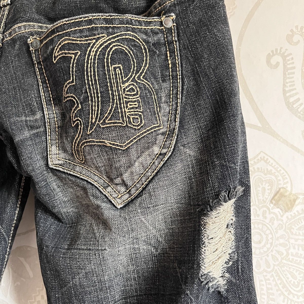 Buzz Rickson's - Rare Distressed Undercover Double Waist Buzz Spunky Jeans - 16