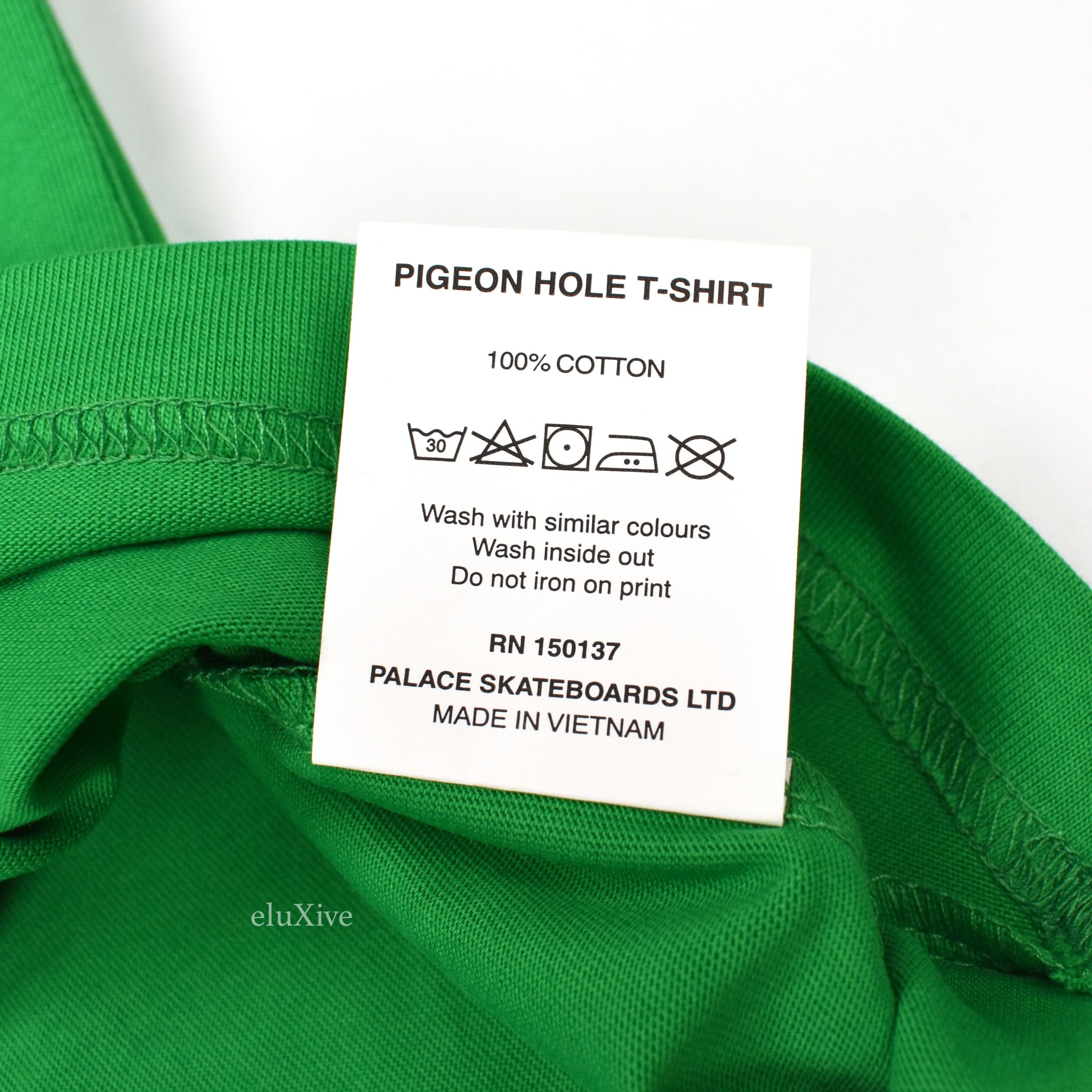 Palace Pigeon Hole P-Logo Green T-Shirt DS - 6