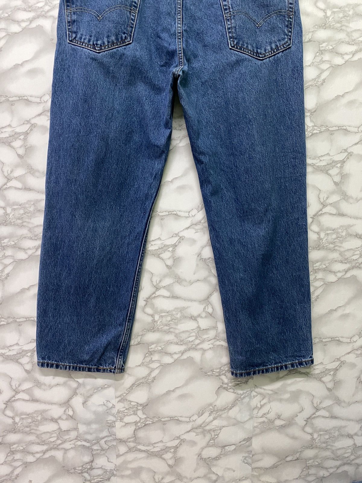 Vintage - Levi's 550 Blue Denim Distressed Jeans - L9 - 14