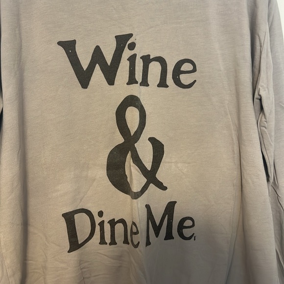 Royal Rabbit “Wine & Dine Me” Oversized French Terry Crewneck Sweatshirt - 7