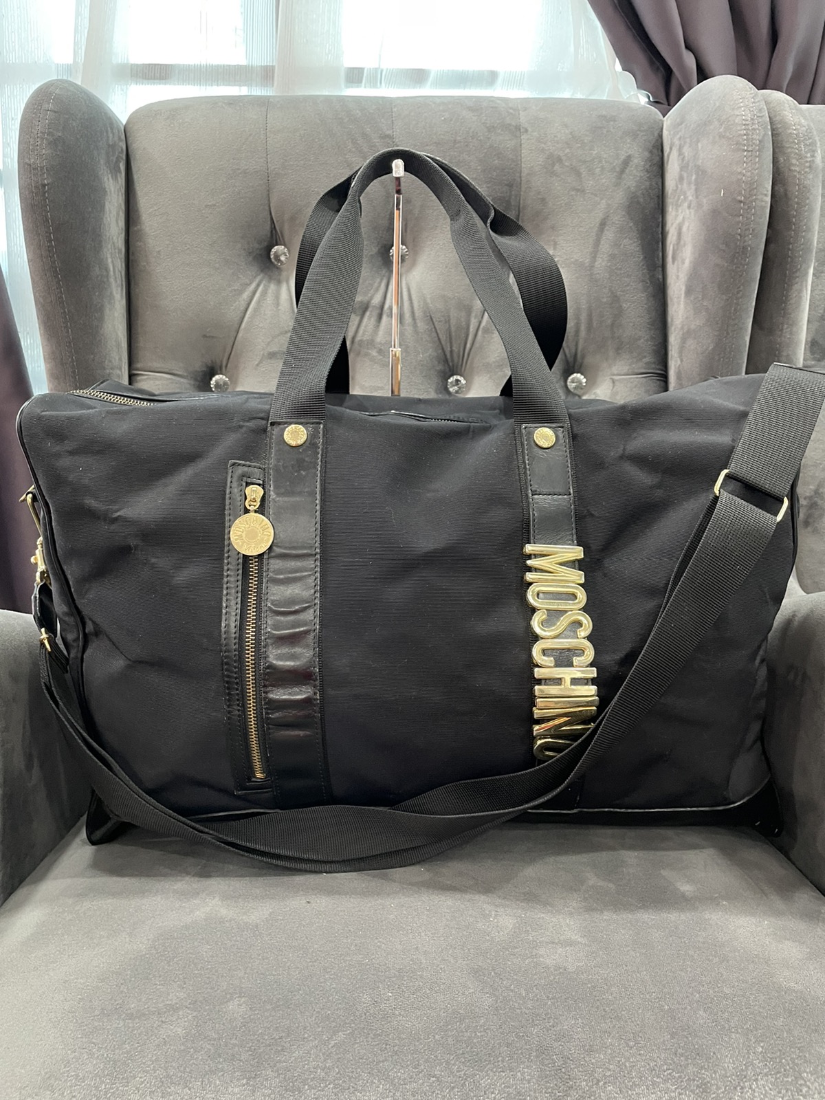 Authentic Moschino Duffle Travel 60 Bag - 15