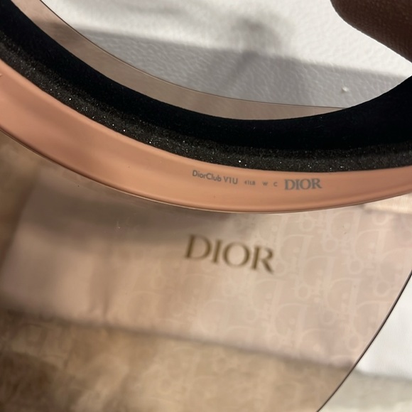 Dior DiorClub VIU Pink Shield Visor Sunglasses - 9